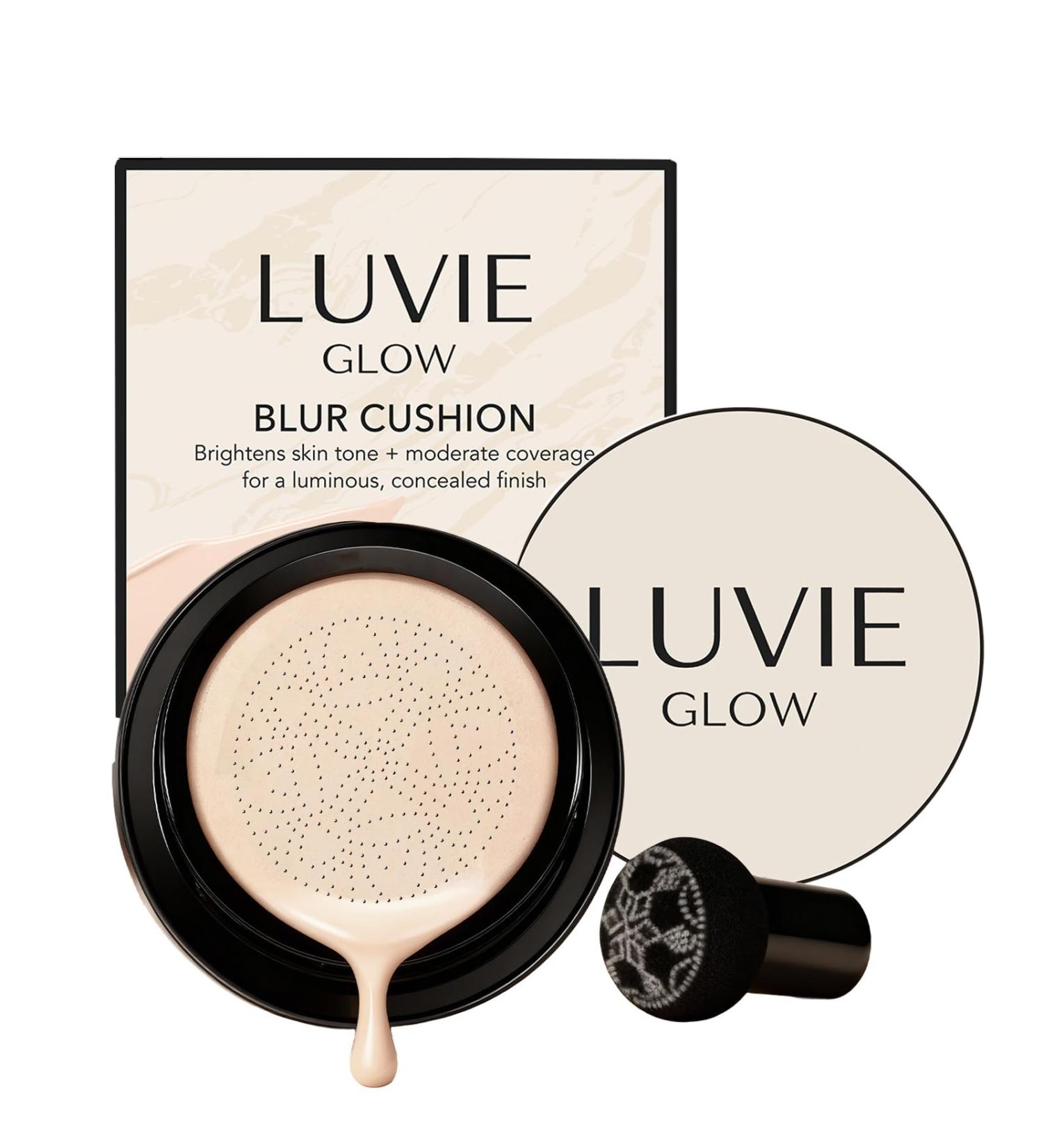 Foundation Cushion CC Cream With Mushroom-Shaped Applicator BB Cream Face Makeup Foundation for Mature Skin Air Cushion to Even Skin Tone Lifts And Moisturizes Long-Lasting Makeup (Ivory) - Buy Online on GoSupps.com