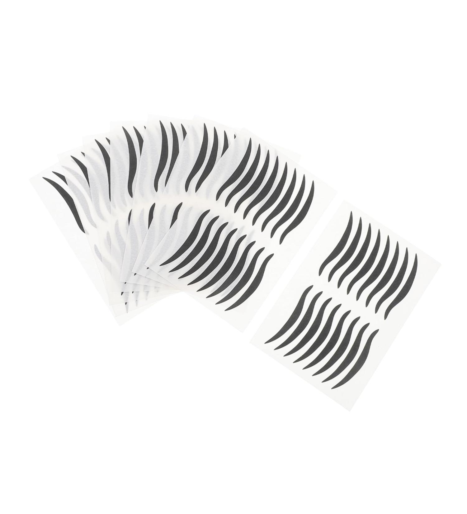 Vaguelly Autocollants Eyeliner Noir Waterproof 80 Paires Pochoirs pour Eye-Liner D Aile Adh sifs Maquillage des Yeux en Plastique Application Facile pour Soir e et Spectacle - Buy Online on GoSupps.com
