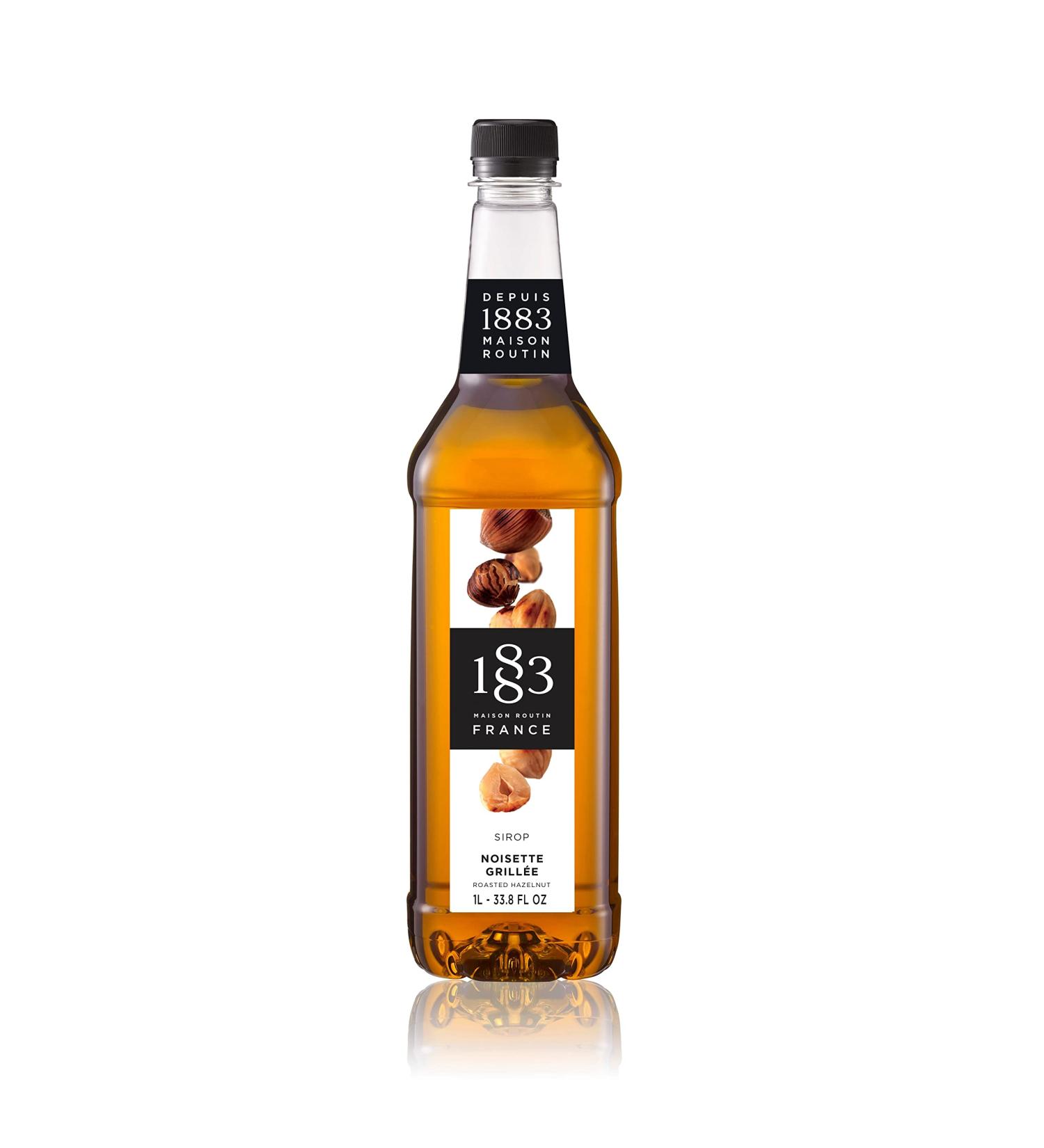 1883 Maison Routin Premium Roasted Hazelnut Syrup 1L - Ideal for Coffee, Tea, Hot Chocolate & Baking - Buy Online on GoSupps.com