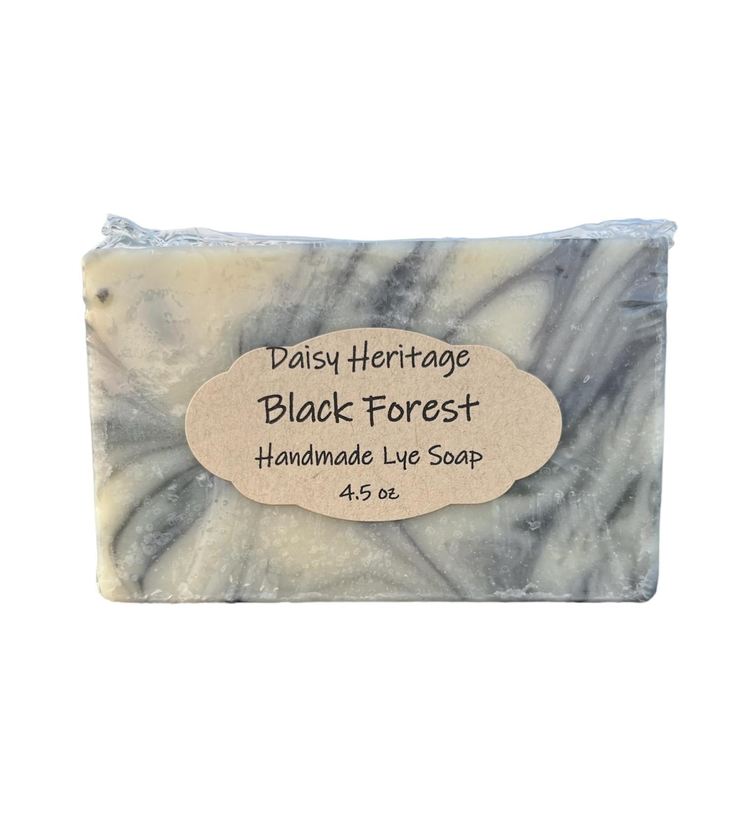 Daisy Heritage Black Forest Handmade Lye Soap - All Natural Plant-Based Chemical-Free 4.5 oz Bar - Suitable for All Skin Types - Made in the USA - Buy Online on GoSupps.com