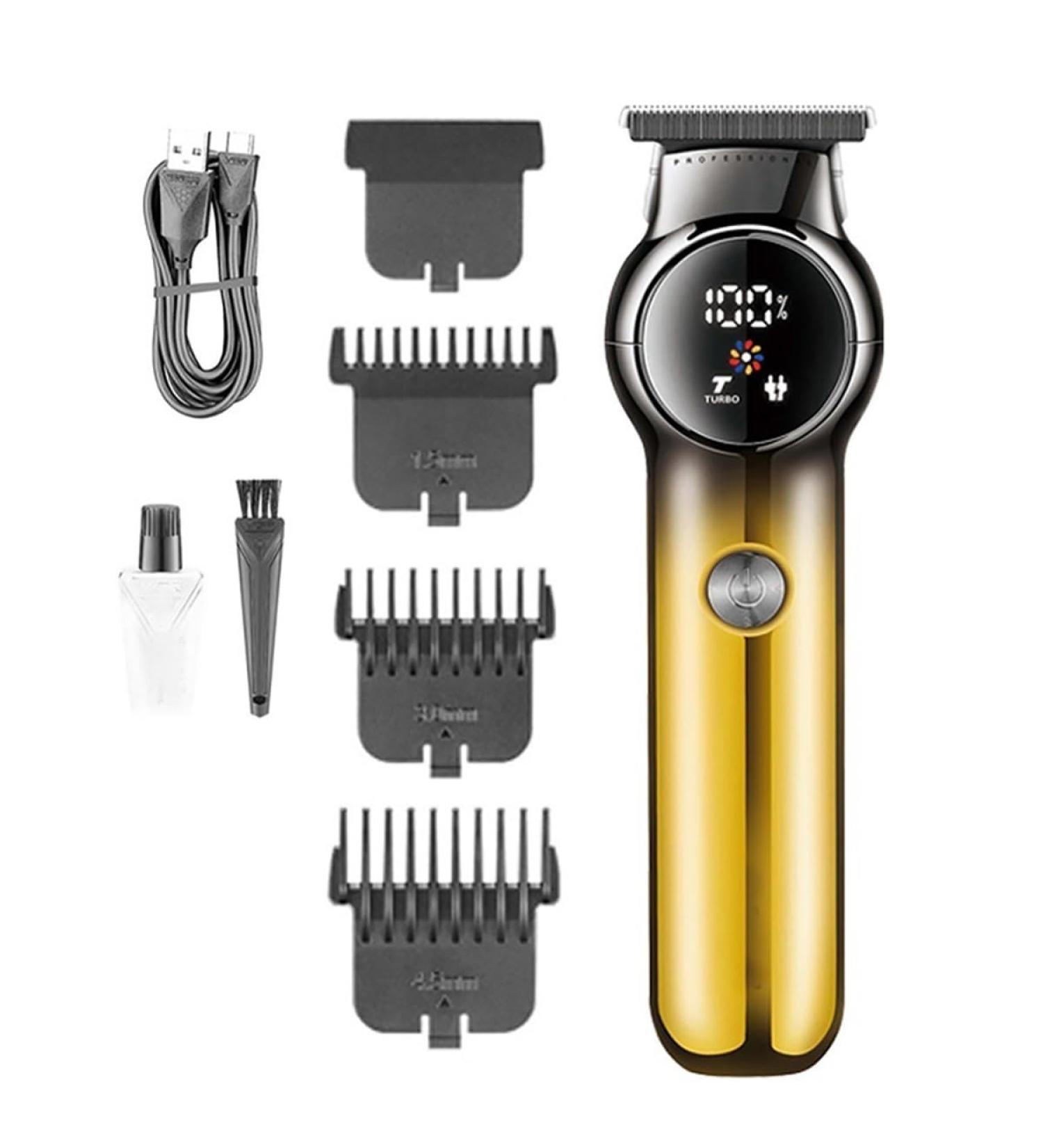Professional Hair Clippers with Digital Display | Gradient Haircut Trimmer for Men - Electric Shaving & Engraving - Buy Online on GoSupps.com