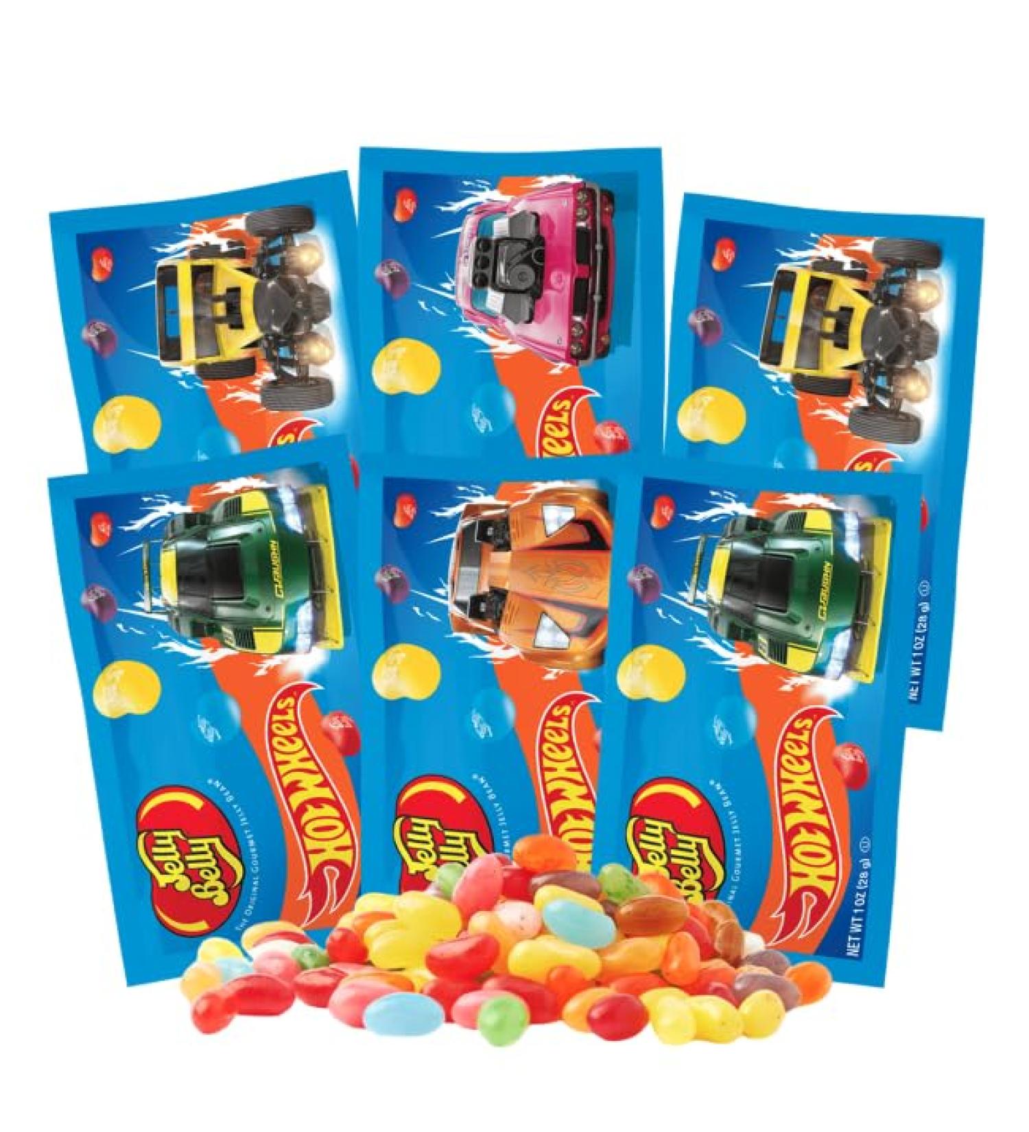 Jelly Belly Hot Wheels 6-Pack Jelly Beans 28g - Christmas Easter & Holiday Candy Gluten Free Kosher Candy Peanut-Free Kid Candy for Holidays Valentine Stocking Stuffers for Teens - Buy Online on GoSupps.com