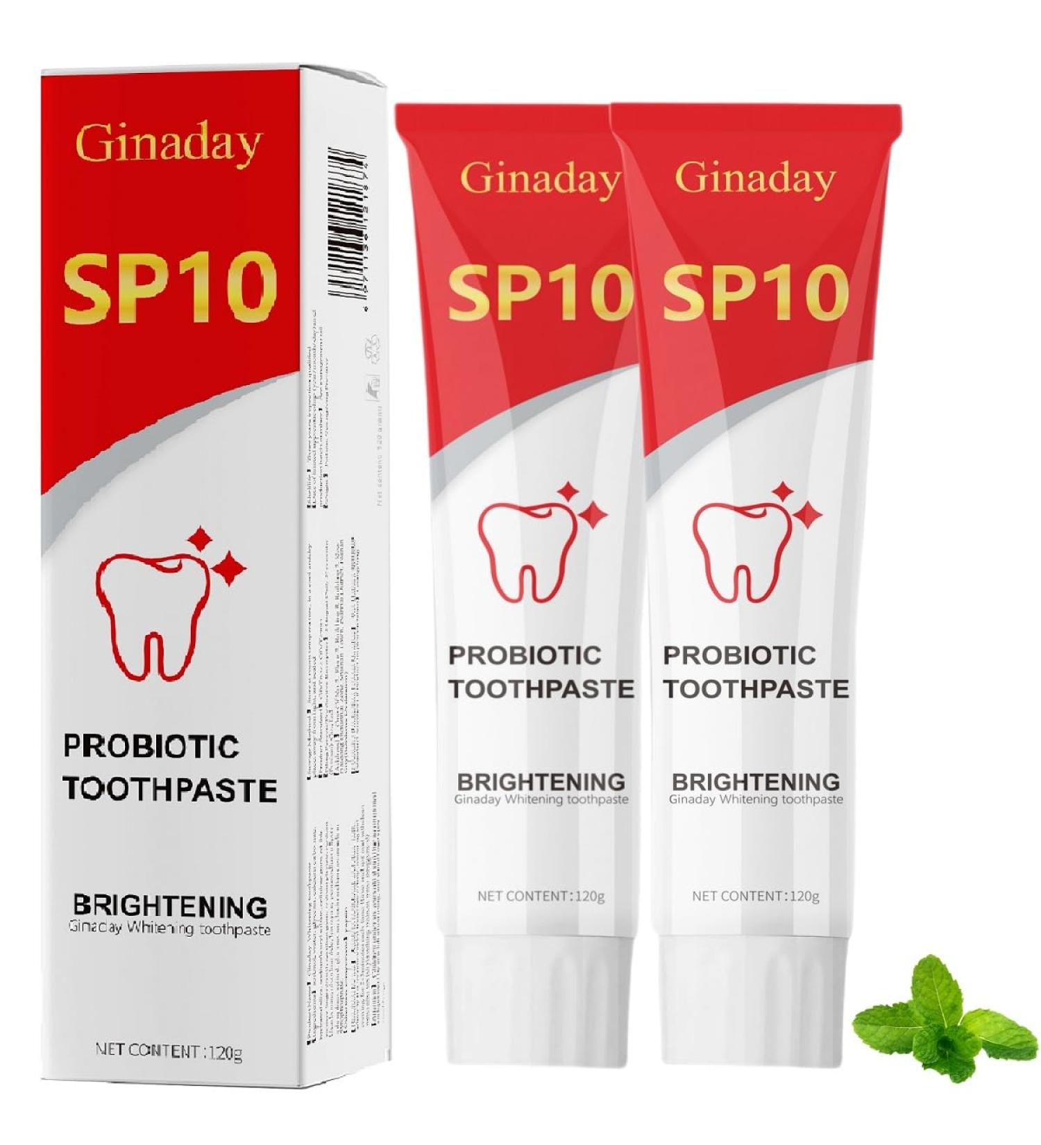2 Pcs SP10 Probiotic Whitening Toothpaste Deep Cleaning Stain Removal Fresh Breath. - Buy Online on GoSupps.com