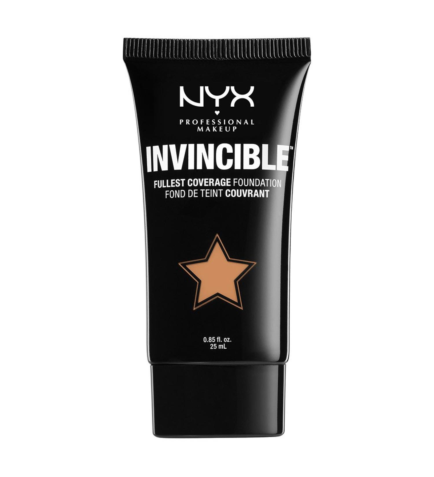 NYX Professional Makeup Invincible Fullest Coverage Foundation Honey Beige 0.85 Ounce
