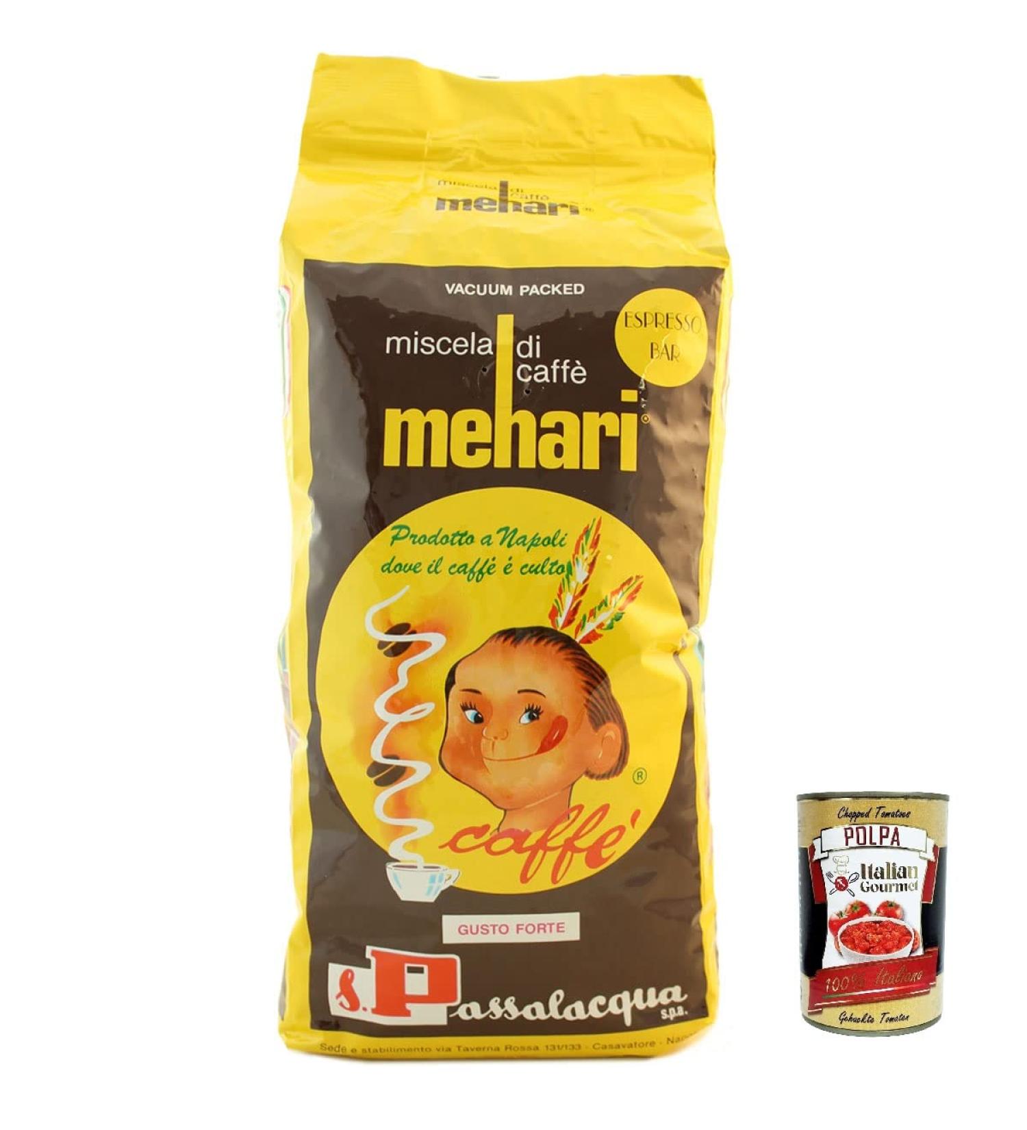  Italian Gourmet E.R. Caffe' Passalacqua Lot de 6 grains de caf Mehari 1 kg + polpa Gourmet italien 400 g - Buy Online on GoSupps.com