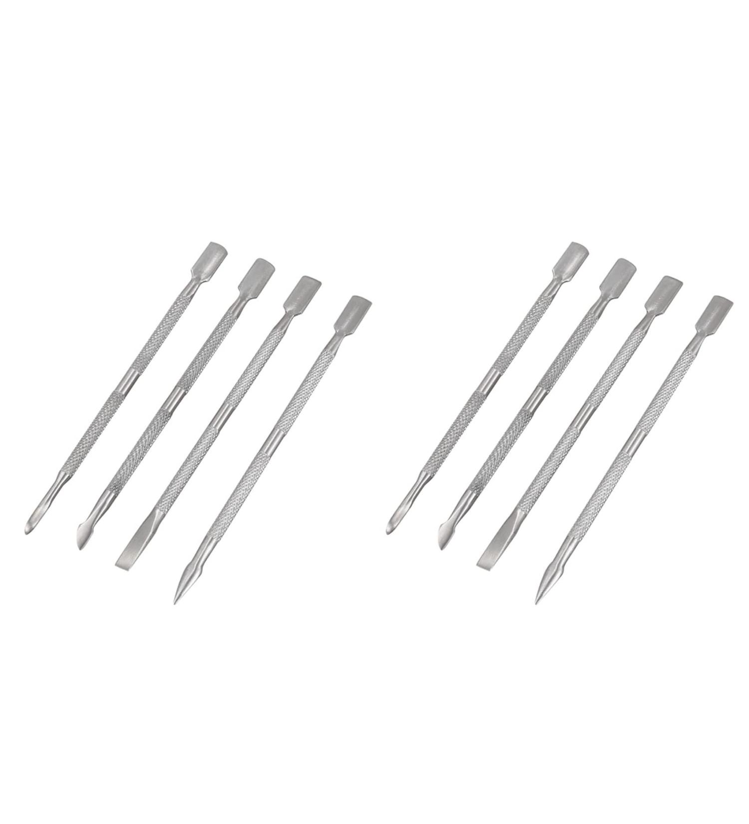 Bdfhjln 8 Pieces Manicure Manicure Tool Steel Push 8 Pieces Set Nail Care Manicure Pedicure - Buy Online on GoSupps.com