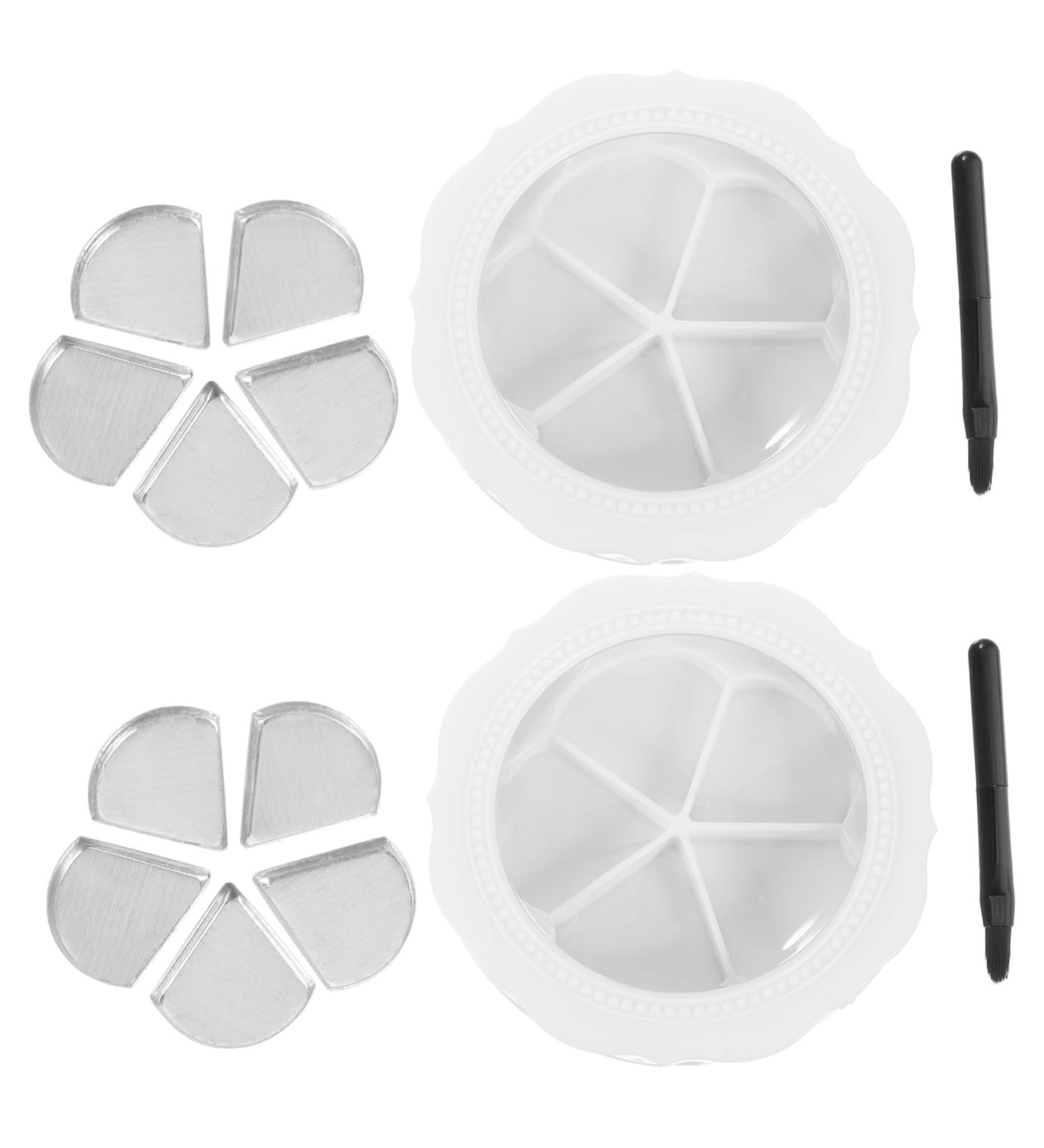  Didiseaon Didiseaon Set of 2 Sets Lipstick Box Gel Nail Polish Kits Nail Dipping Kits Lipstick Palettes Pearlescent Makeup Palette Travel White Plastic - Buy Online on GoSupps.com