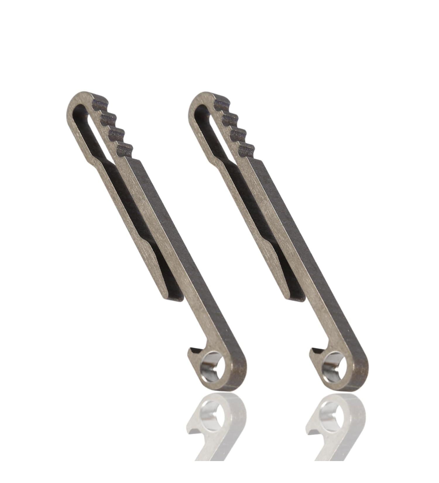 2Pcs Titanium EDC Keychain Bottle Openers | Multi-Functional Belt Clip for Camping & Home - Buy Online on GoSupps.com