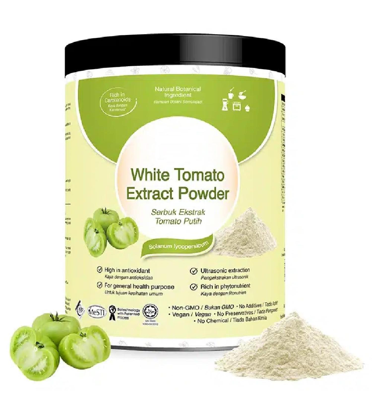 Poudre tomates blanches - Extrait standardis 200g pur 100% naturel