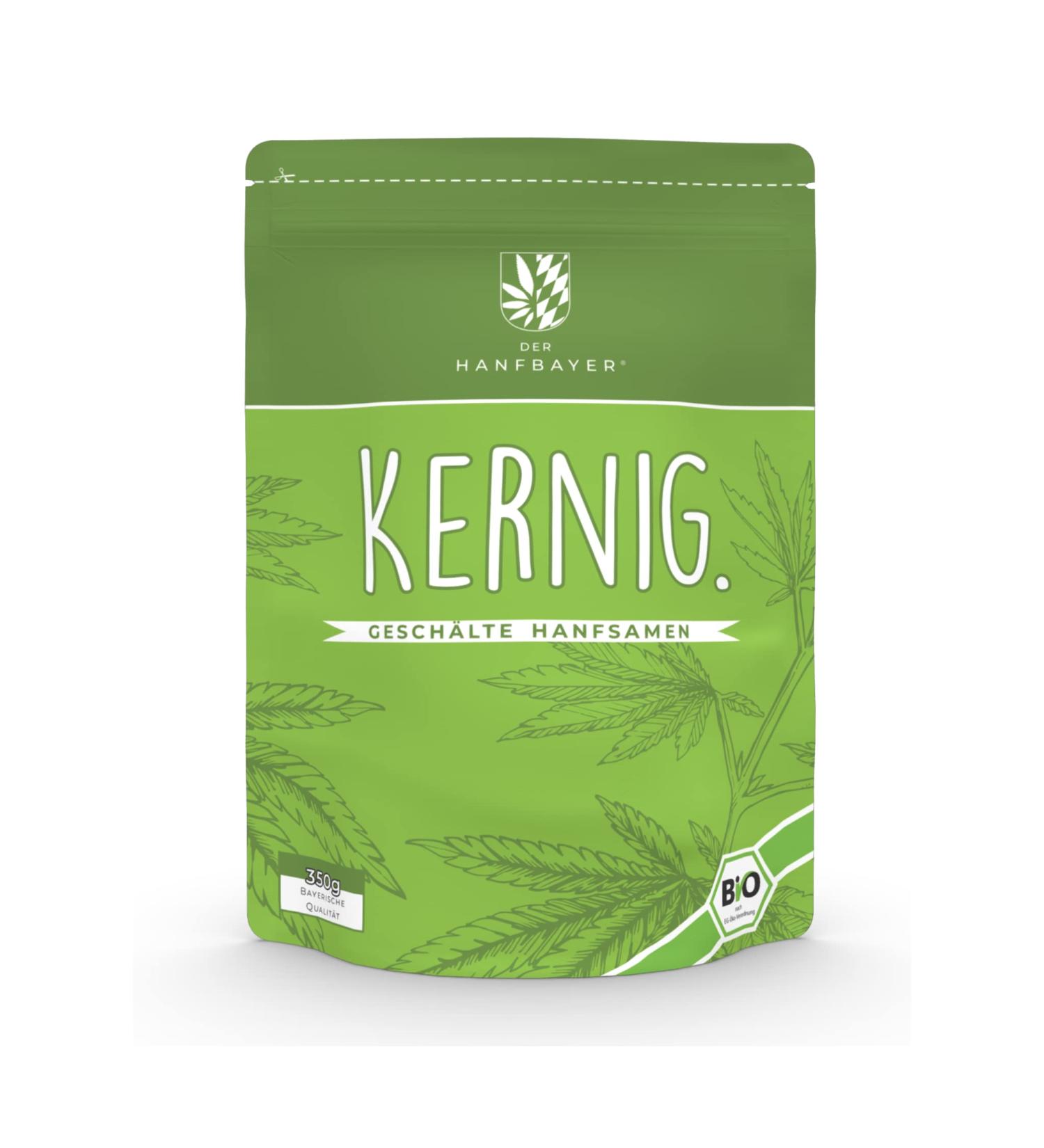 Premium Organic Hanfbayer Hemp Seeds 350g | Vegan Superfood Rich in Protein Omega-3 & Magnesium | Includes Delicious E-Recipes - Buy Online on GoSupps.com