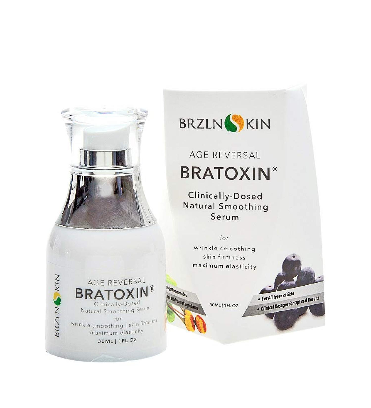 Bratoxin Instant Wrinkle Filler | Anti-Aging Hydrating Serum | Skin Tightening Formula for Youthful Skin (30 mL) - Shop Internationally - Buy Online on GoSupps.com