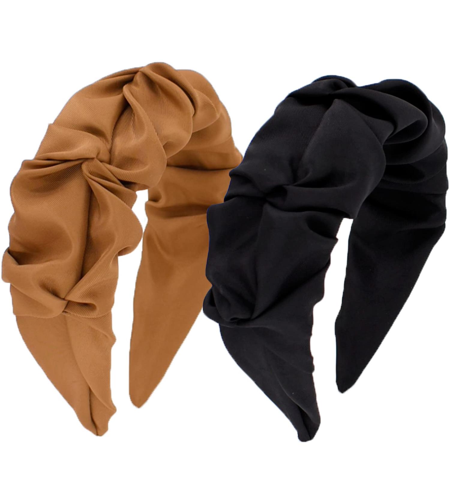 Designer BEGOOD Knot Headband Set for Women - Black and Brown Fashion Hair Accessories - Buy Online on GoSupps.com