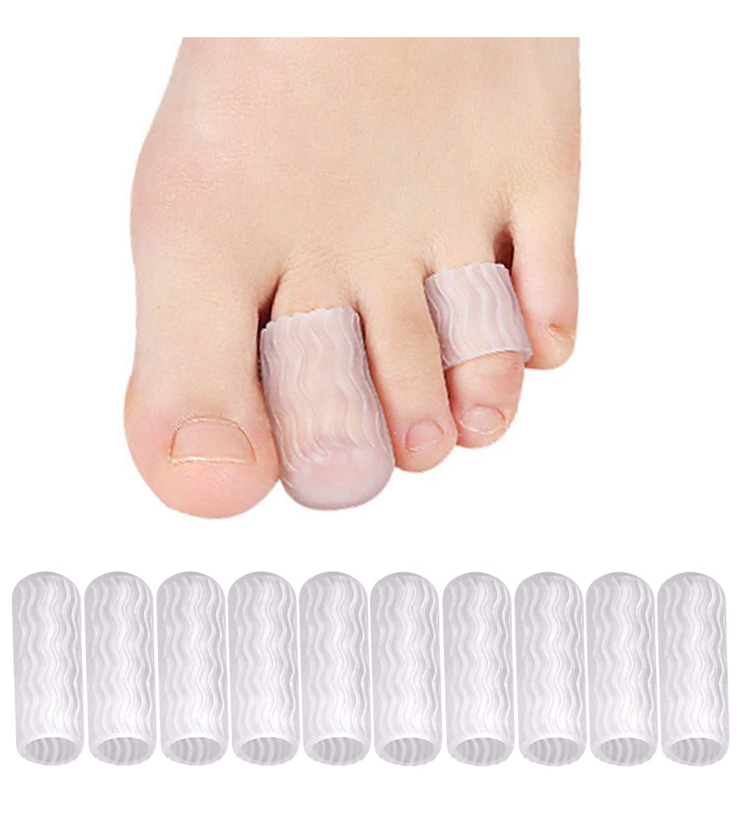 10 Pcs Silicone Toe Protectors for Pain Relief and Friction Reduction - Buy Online on GoSupps.com