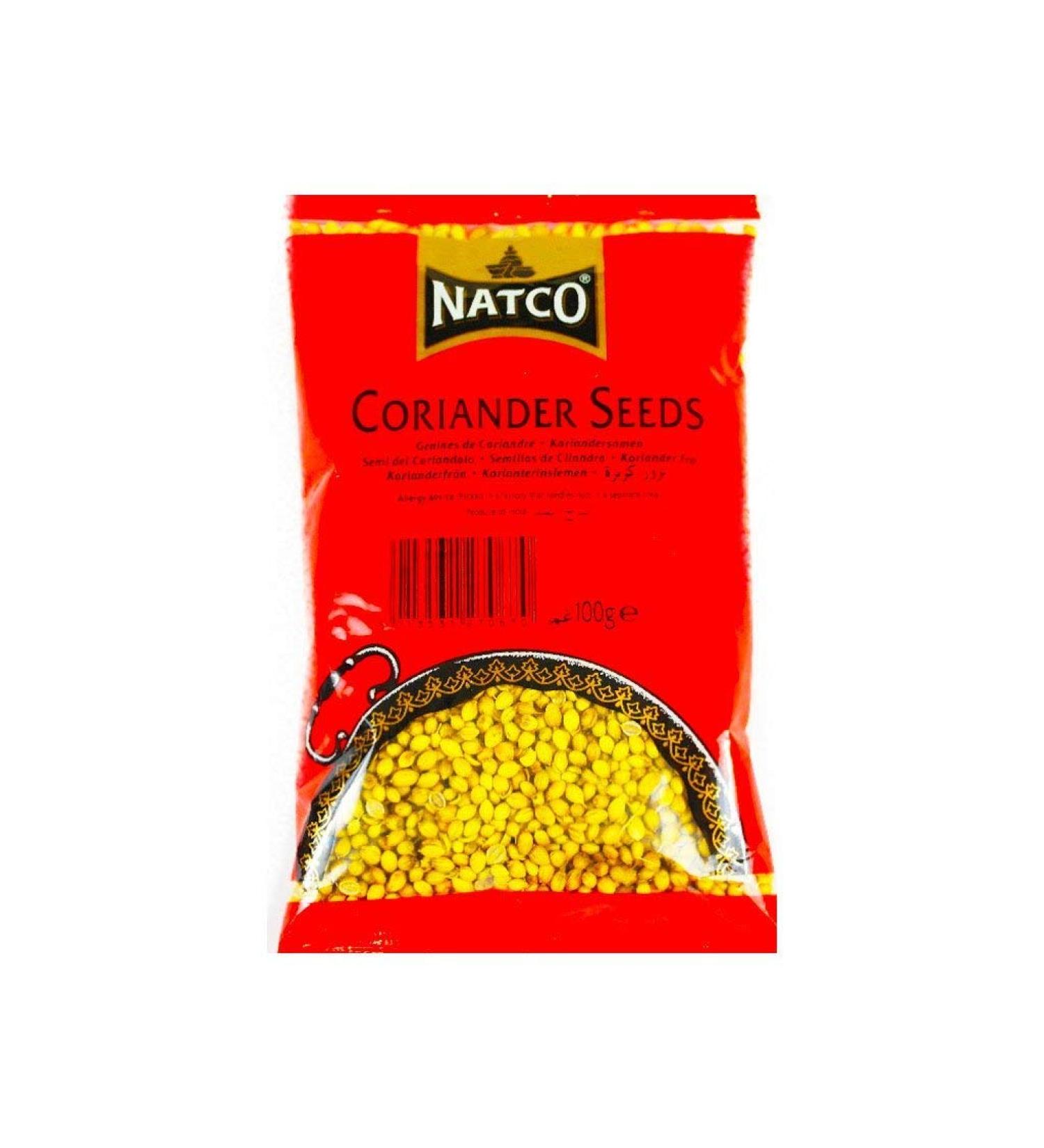 Natco Natco Foods Coriander Seeds (Coriandro) in a 100g bag