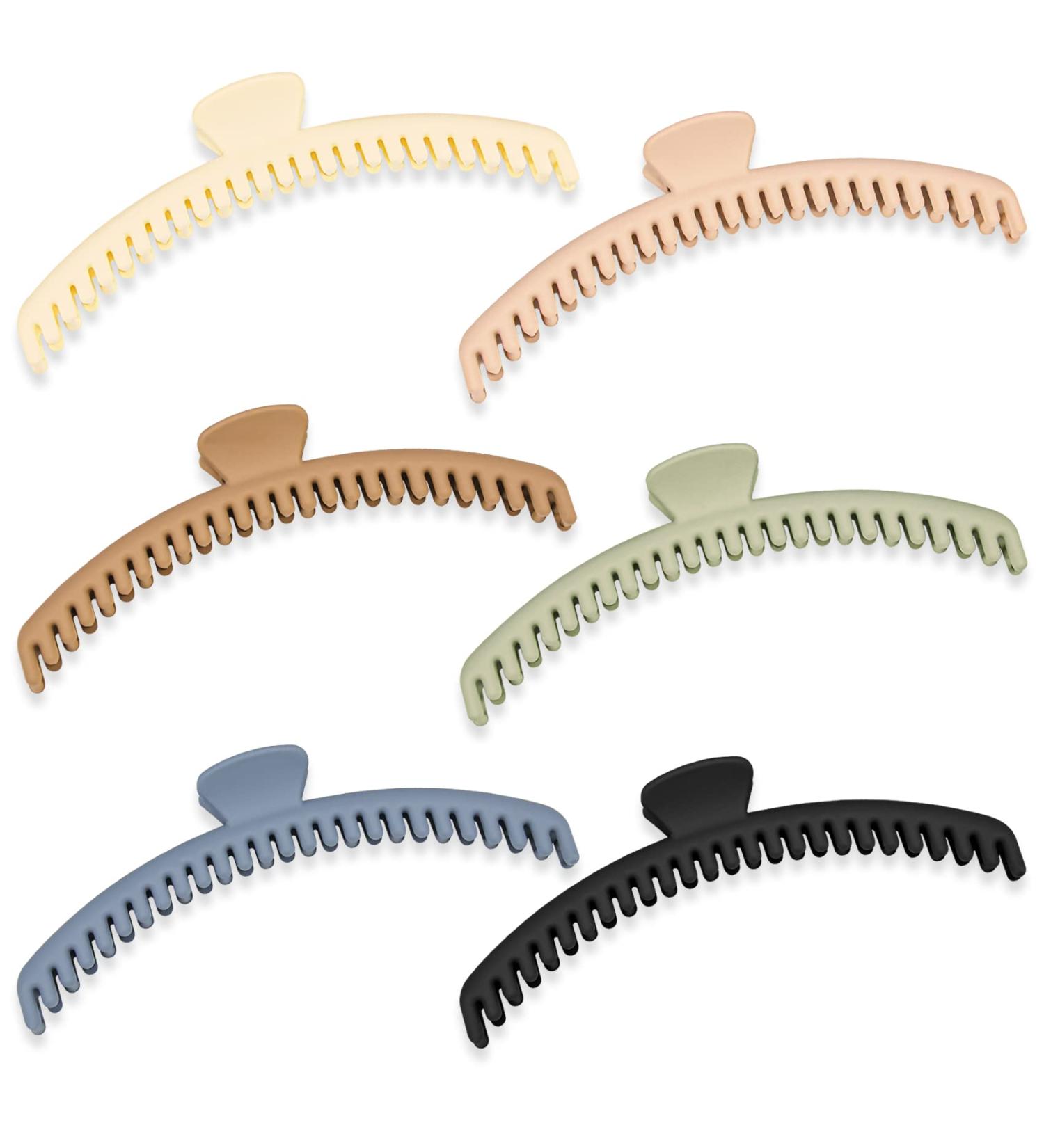 Hold Everything Hair Claw Clips - Strong Non-Slip Clips for Thick and Thin Hair - 6 Colors, Double Row Teeth - 52 Teeth - Buy Online on GoSupps.com