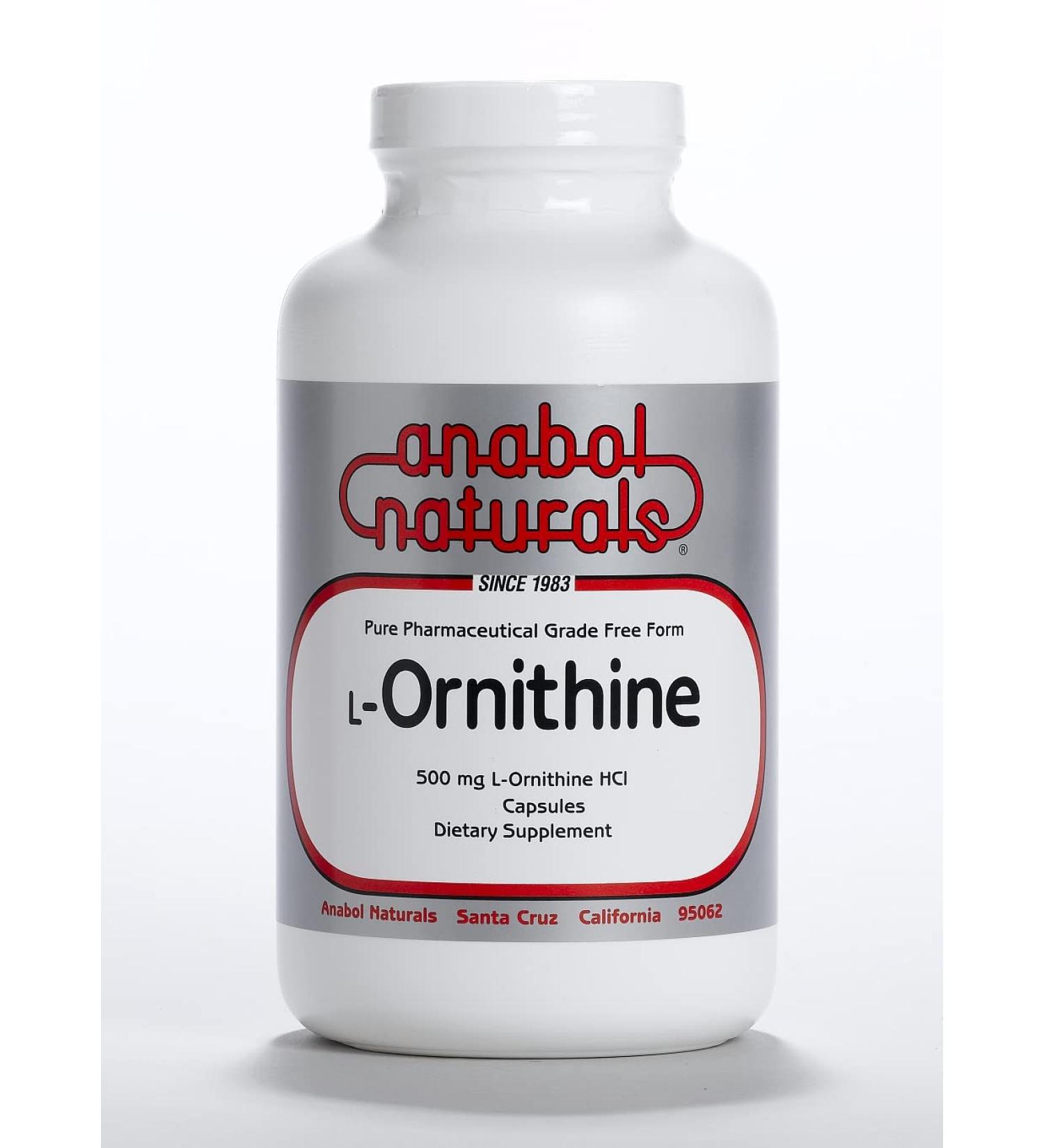L-Ornithine 100 Caps 500 mg Free Form