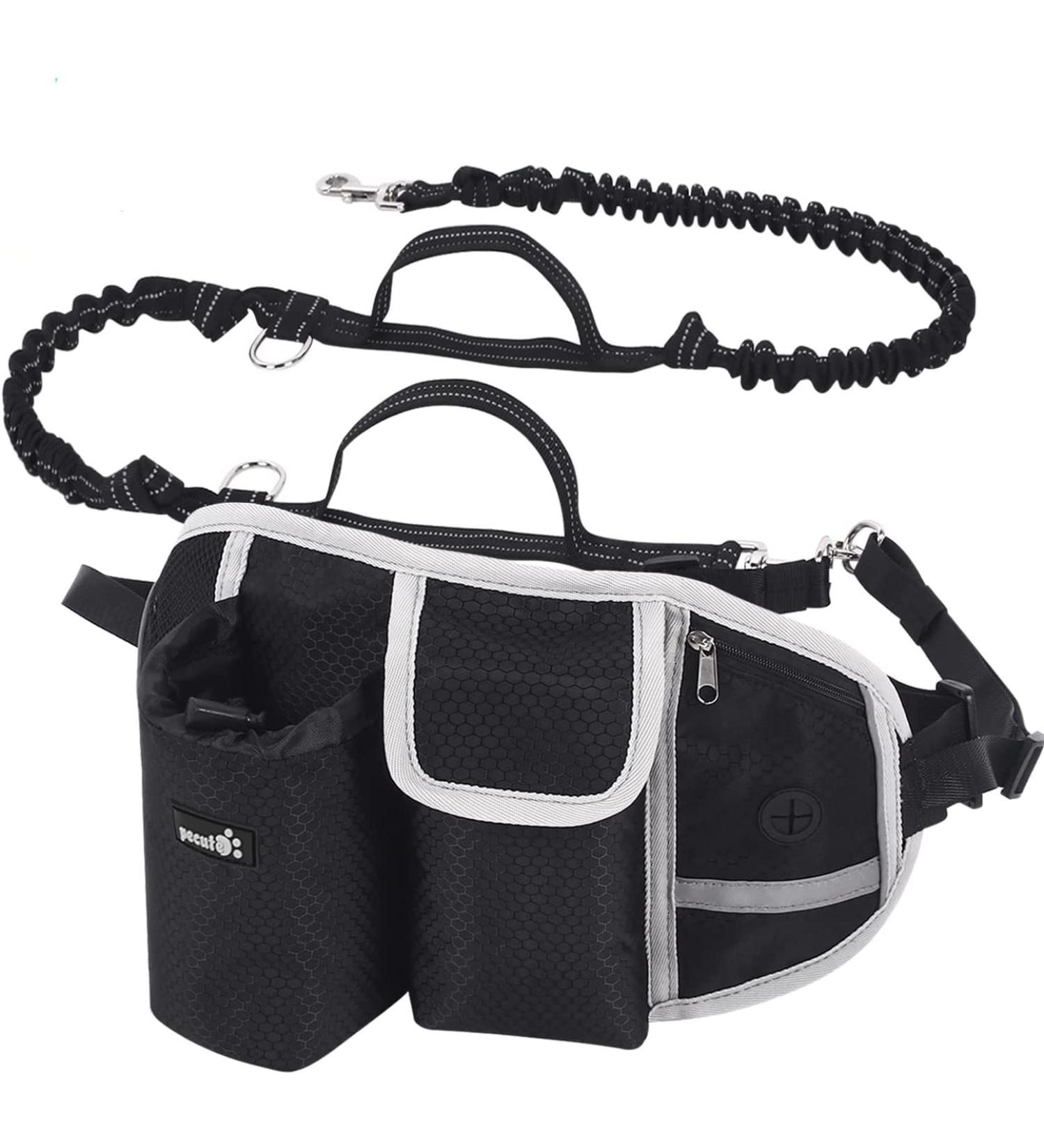 Pecute Dog Leash with Belly Belt - Jogging Leash for Large & Medium Dogs Elastic Running Leash with Belt Bag Supports Up to 110kg - Buy Online on GoSupps.com