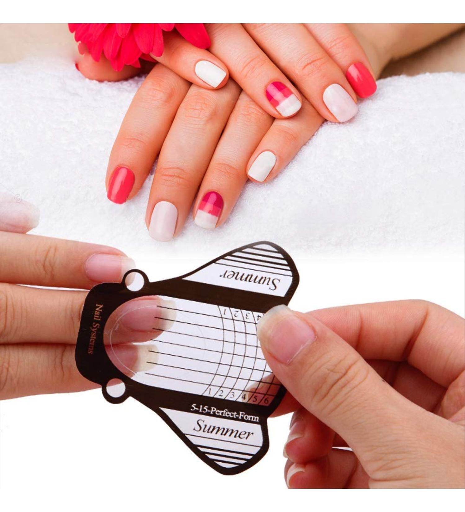 Nail Extension Tips - 100 pcs UV Gel Nail Art Forms | Premium Manicure Tools & Stickers - Buy Online on GoSupps.com