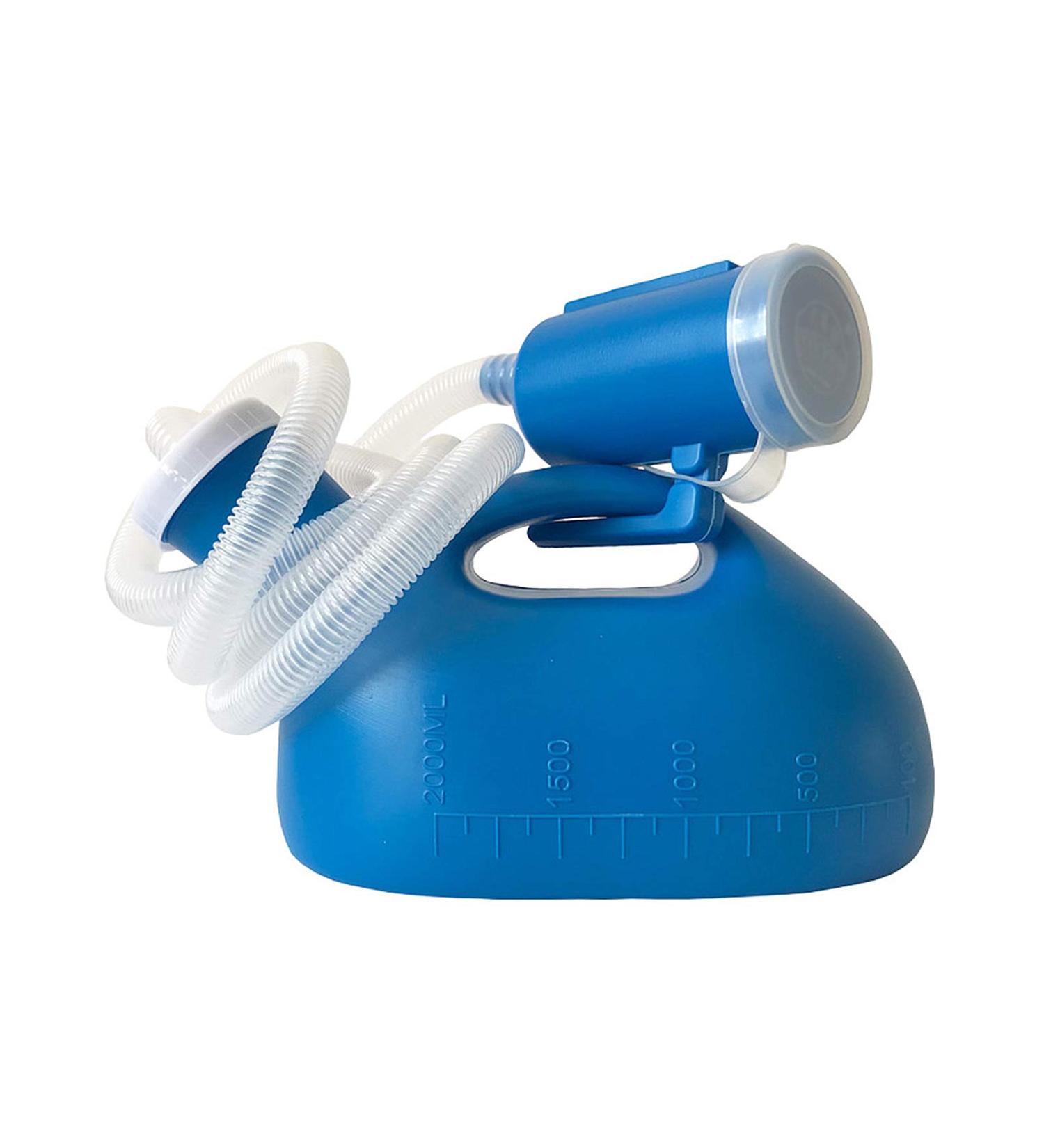 Men Urinal Men's Bed Urinal Pee 2000ML Collector with 1.6M Tube for Male Elderly People Convenient and Practical Urinal - Buy Online on GoSupps.com