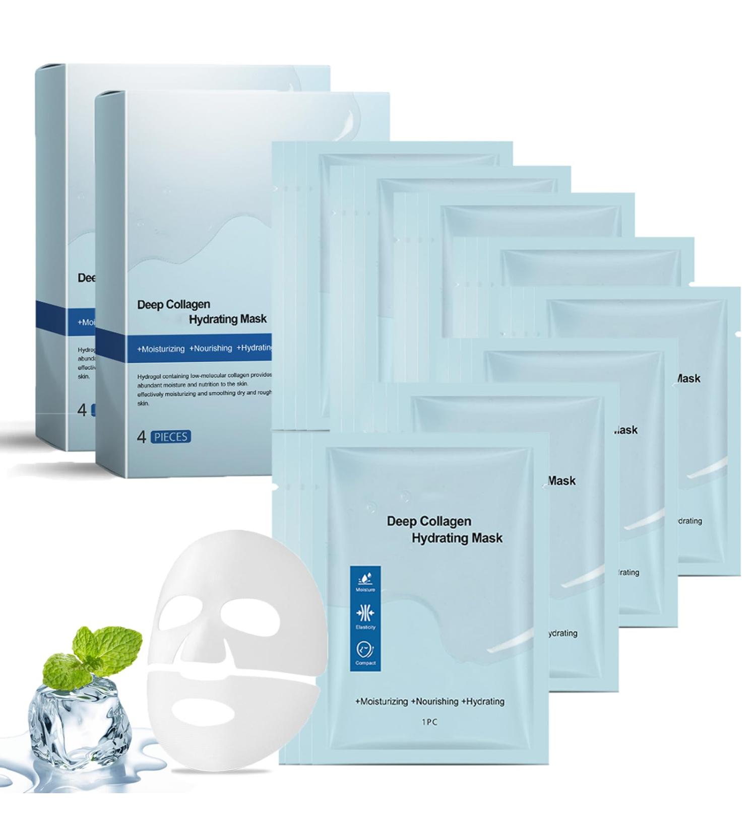 Vithora Bio Collagen Face Mask - Deep Hydration & Moisturizing Overnight Treatment (2 Boxes 8 Pieces) - International Shipping Available - Buy Online on GoSupps.com