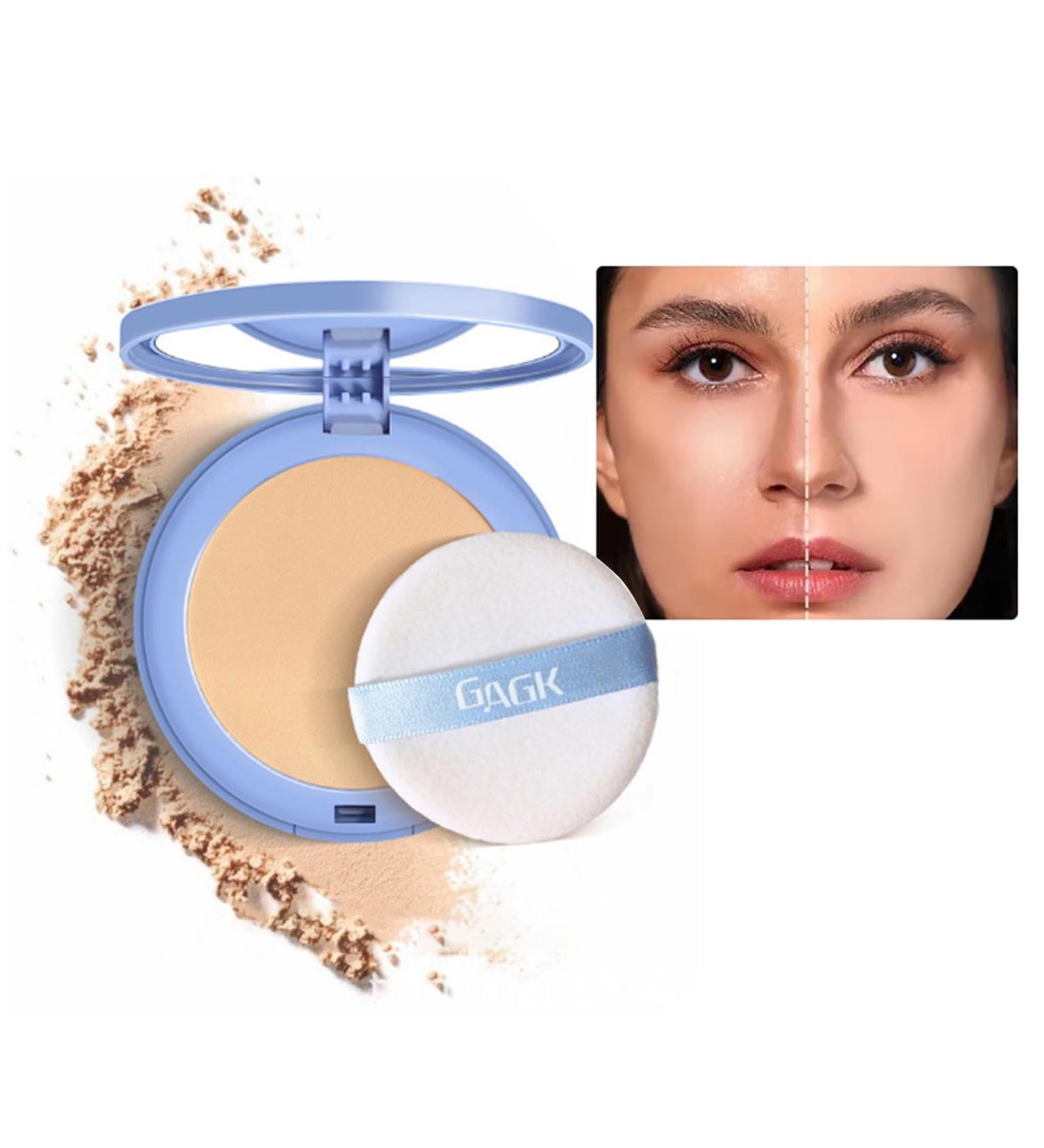 Matte Perfection Pressed Powder | Gagk Waterproof Face Powder | Summer Oil Control Setting Powder | Lightweight Makeup for Soft Focus | #02 Natural Beige - Buy Online on GoSupps.com