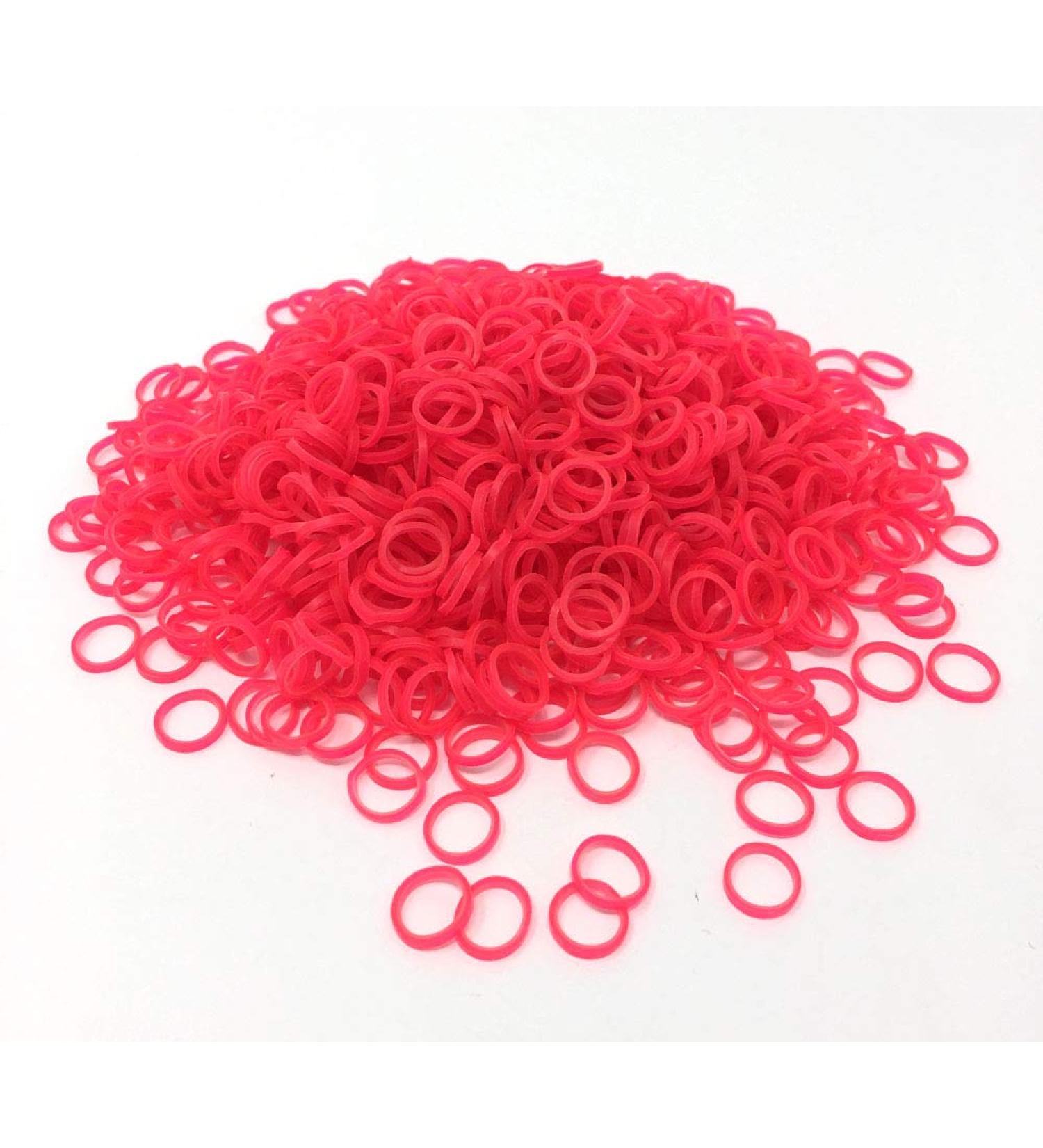 Show tech pink latex top knot bands