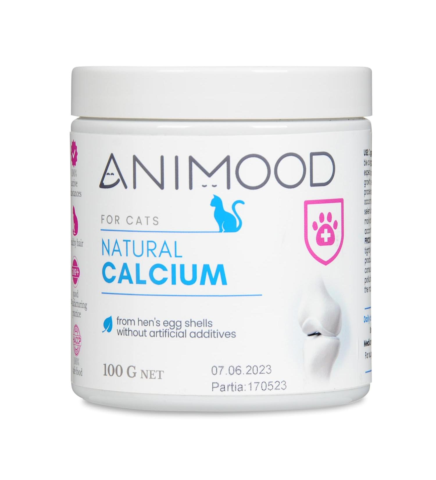 ANIMOOD - Natural Calcium - Calcium for cats cat vitamins