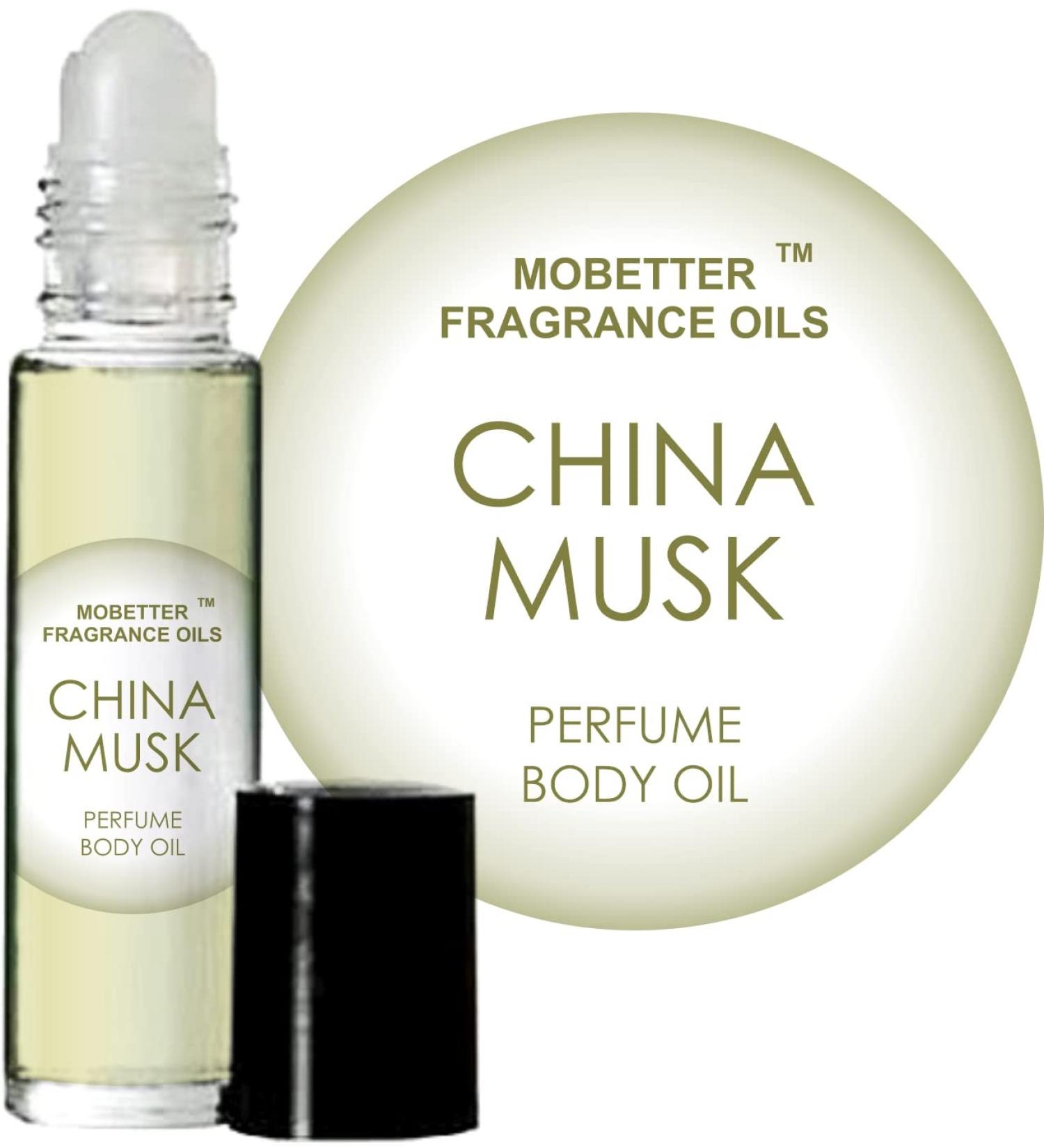 MOBETTER FRAGRANCE OILS China Musk Perfume Body Oil 1/3 oz roll on Glass Bottle