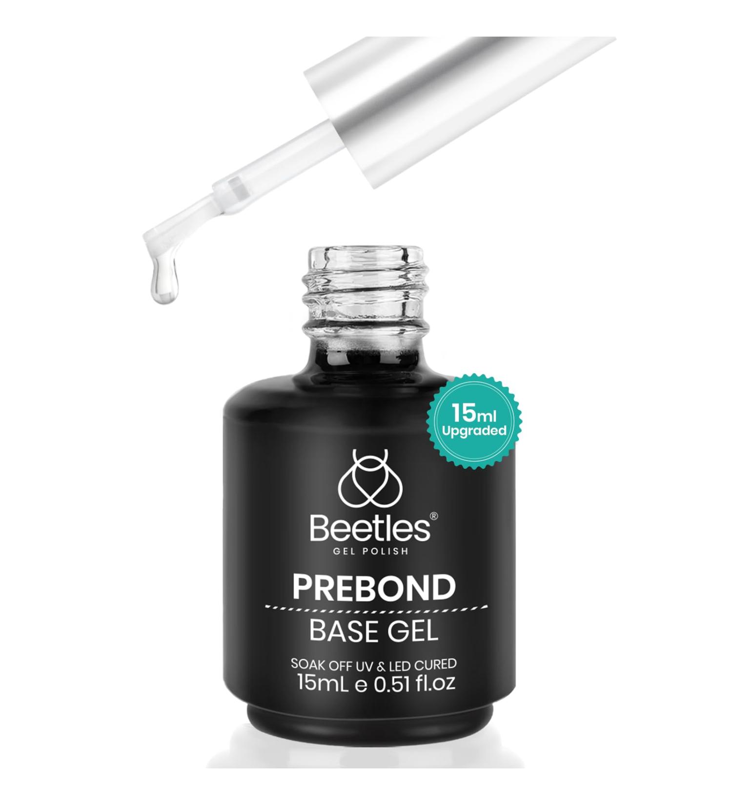 Beetles Gel Polish Base Coat 15ml - No Wipe Long Lasting Soak Off UV Nail Lamp Formula - 2 in 1 for Salon & Home DIY Nail Art - 0.51 Fl Oz - Buy Online on GoSupps.com