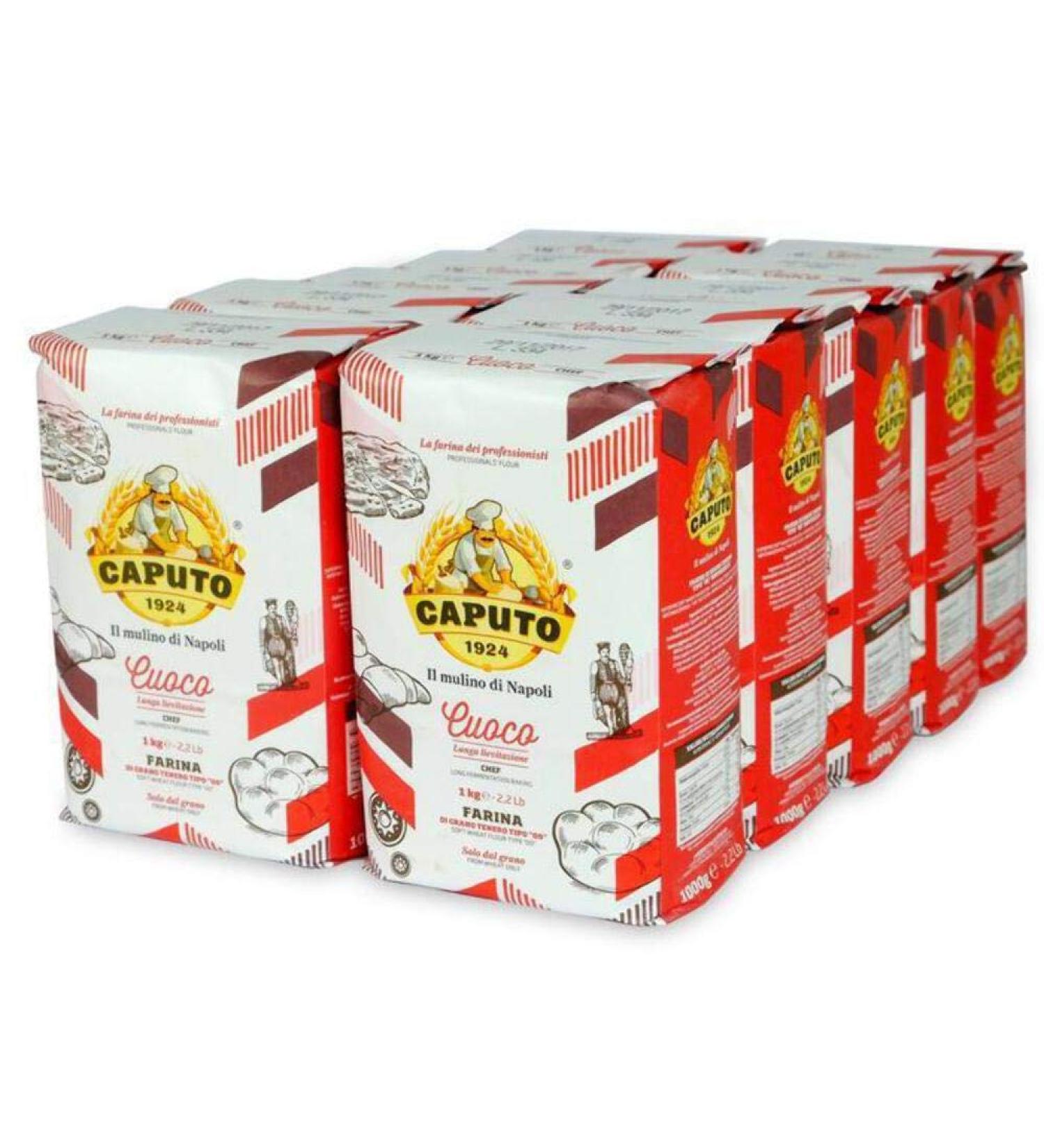 Antimo Caputo Chefs Flour 2.2 LB (Case of 10) - Italian Double Zero 00 Soft Wheat for Pizza Dough, Bread & Pasta - Buy Online on GoSupps.com