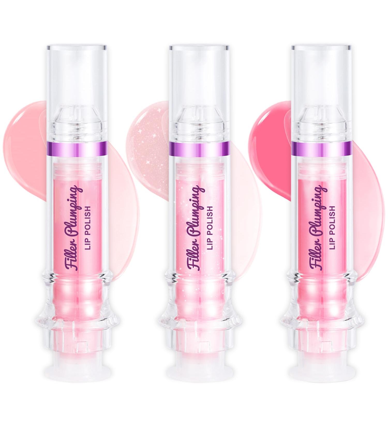 Shop 3 Colors Lip Plumping Booster - Ultra-Hydrating Gloss Lipstick & Oil for Fuller Lips | International Shipping Available - Buy Online on GoSupps.com