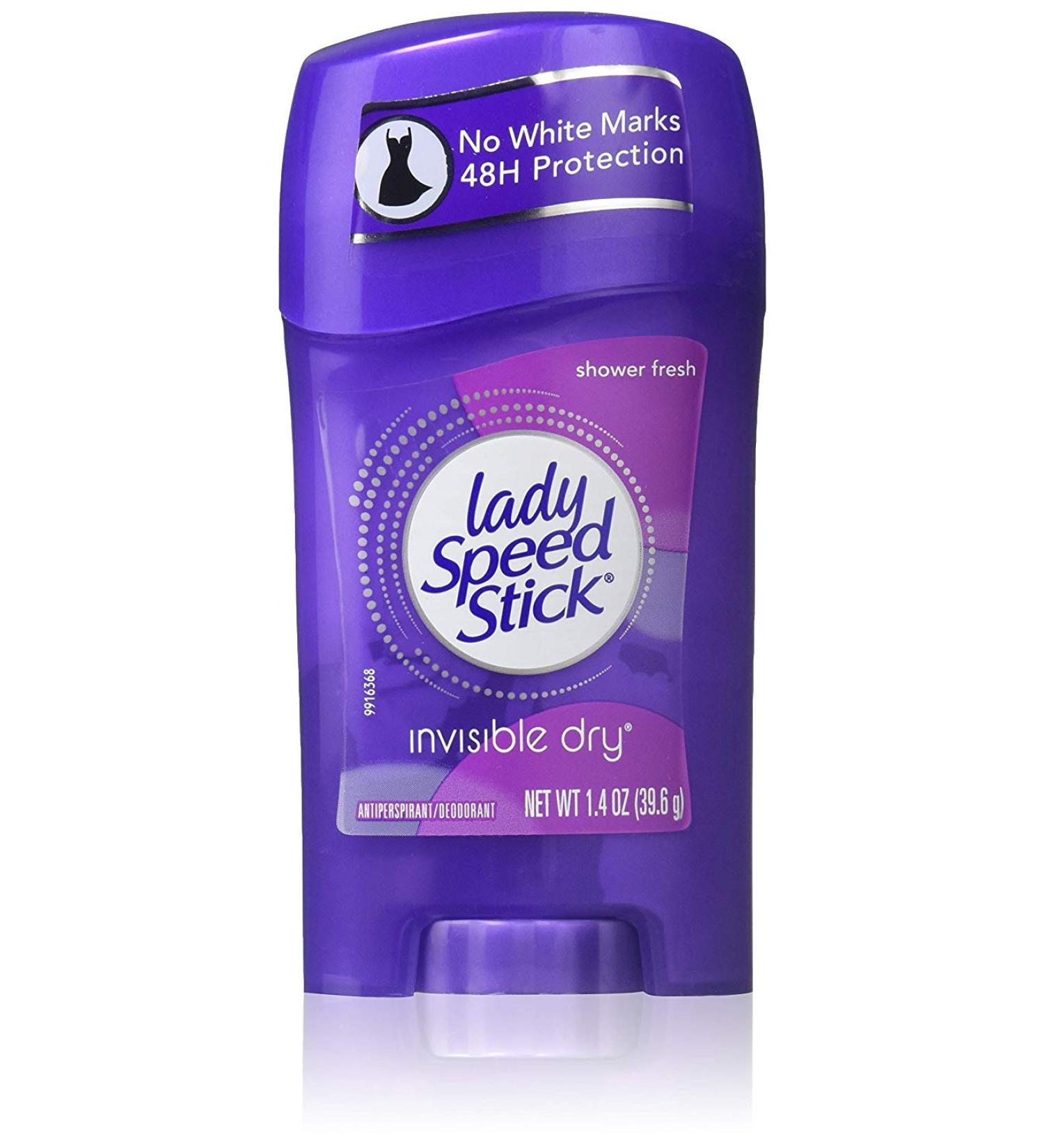 Lady Speed Stick Antiperspirant Deodorant Invisible Dry Shower Fresh 1.40 oz (Pack of 11)