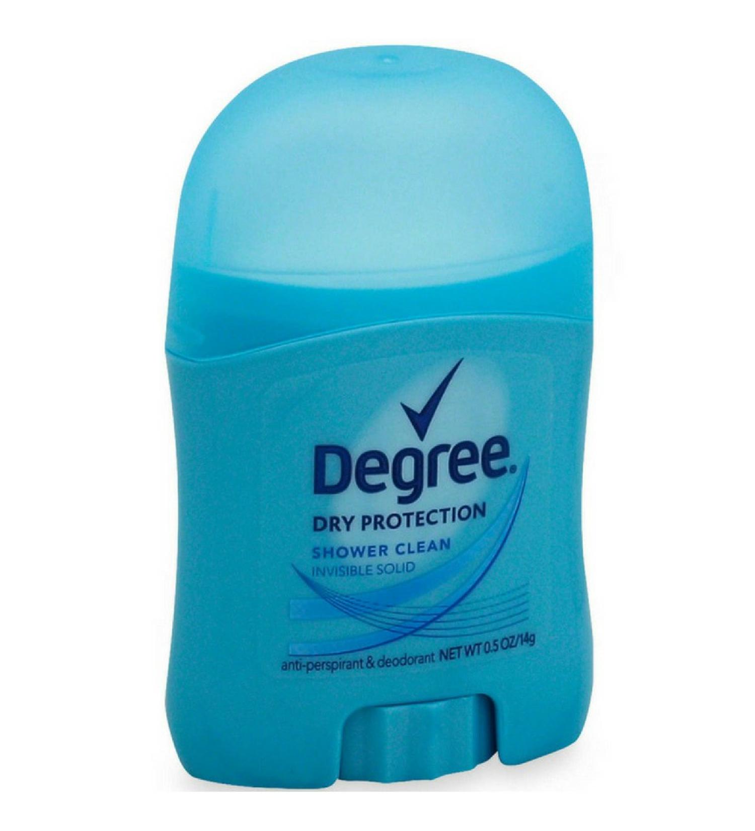 Degree Shower Clean Dry Protection Antiperspirant Deodorant Stick 0.5 oz (Pack of 8)
