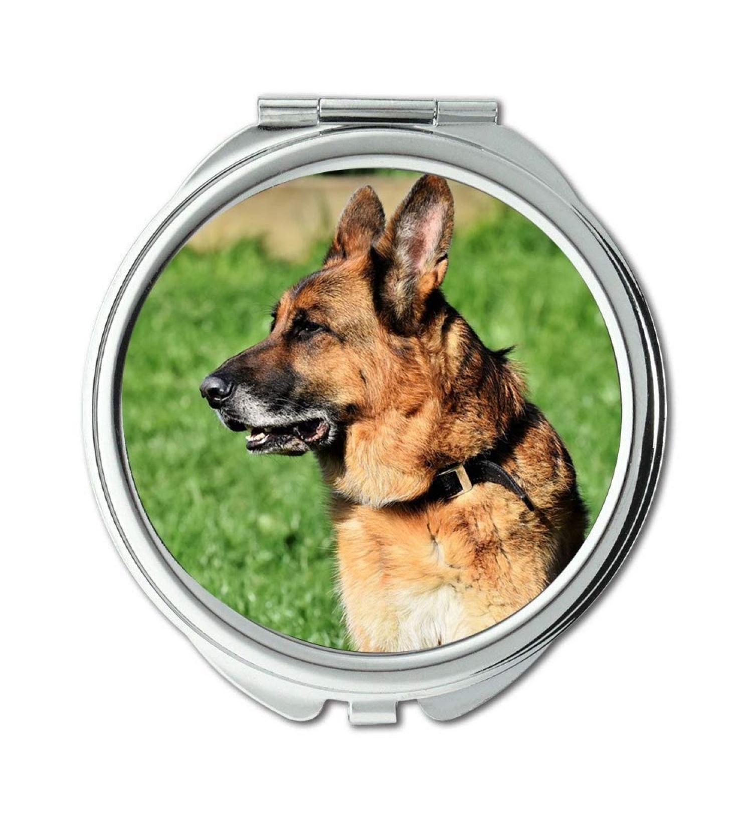 Mirror Compact Mirror Sch fer Dog German Shepherd Old German Shepherd Dog pocket mirror portable mirror - Buy Online on GoSupps.com