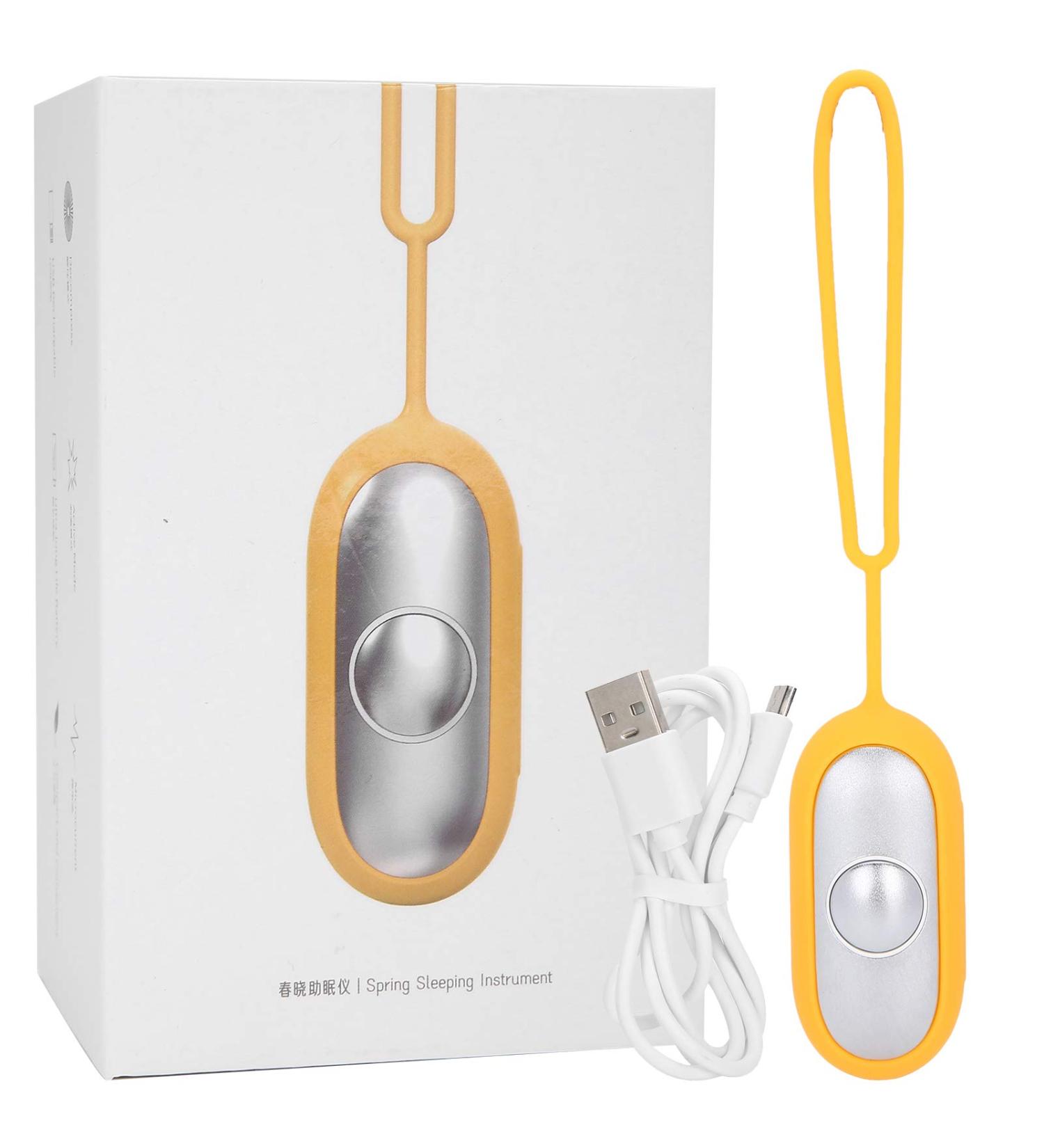 Sleep Aid Device | Microcurrent Insomnia Relief | USB Charging | Anxiety & Stress Relief (Yellow) - Buy Online on GoSupps.com