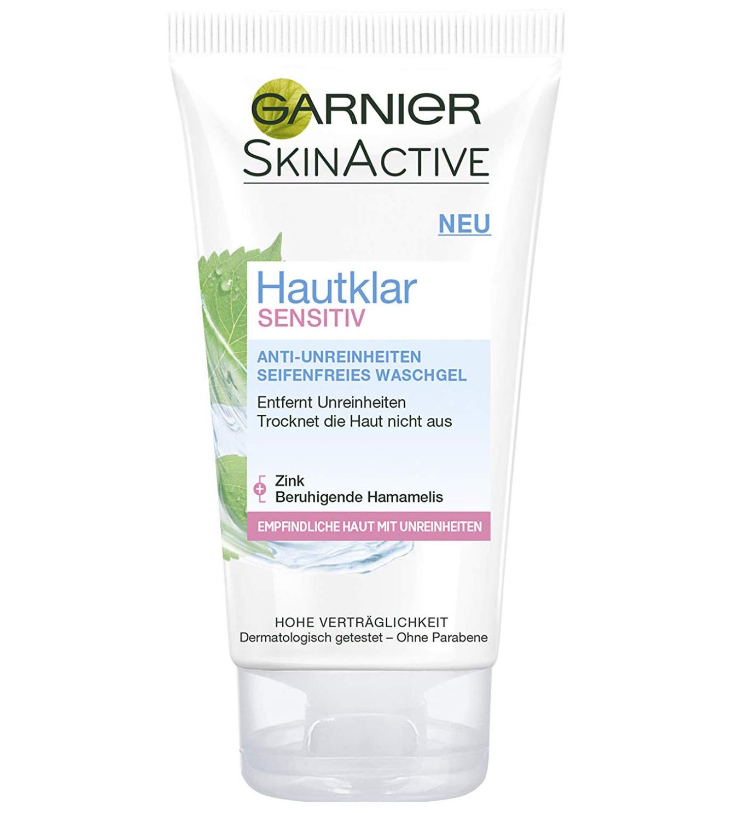 Garnier Washing Gel gentle cleansing for sensitive skin antiimpurities soapfree with zinc & hamamelis sensitive individually packed 1 x 150 ml 150 ml 1er Pack - Buy Online on GoSupps.com