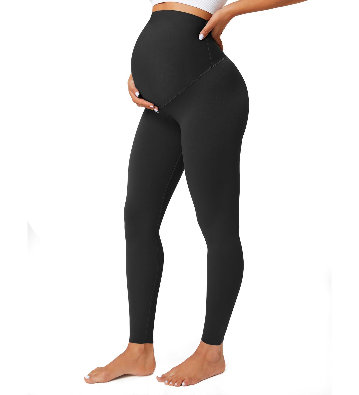 BAYDI Opaque Maternity Leggings - High Waist Stretch Pants for Pregnancy Comfortable Black Leggings for Expecting Moms - Buy Online on GoSupps.com