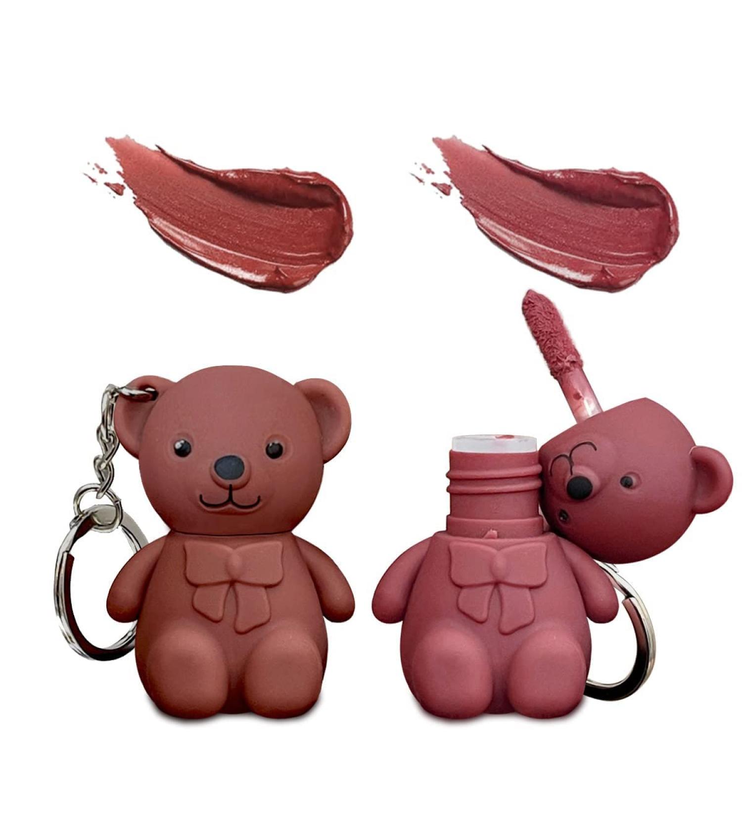 2 in 1 Bear Lipstick Mist Matte Velvet Lipstick Waterproof Long Lasting Gloss Makeup (2 Pack) 03+ 04 - Buy Online on GoSupps.com