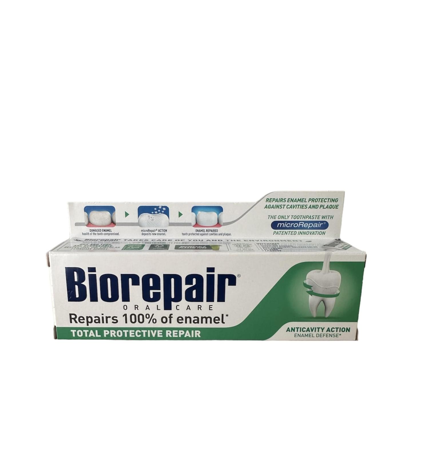 Biorepair Total Protective Repair Toothpaste 2.5oz Pack of 2 - Italian Import | Best for Sensitive Teeth & Enamel Repair - Buy Online on GoSupps.com