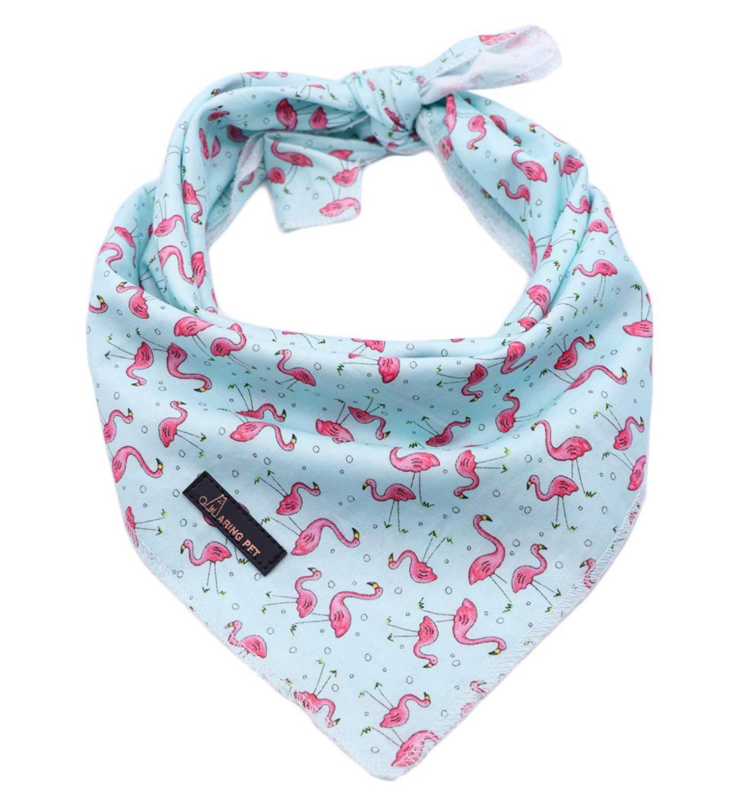 Buy ARING PET Cotton Flamingo Dog Bandana | Triangle Bibs for Small & Large Dogs & Cats - International Shipping Available - Buy Online on GoSupps.com