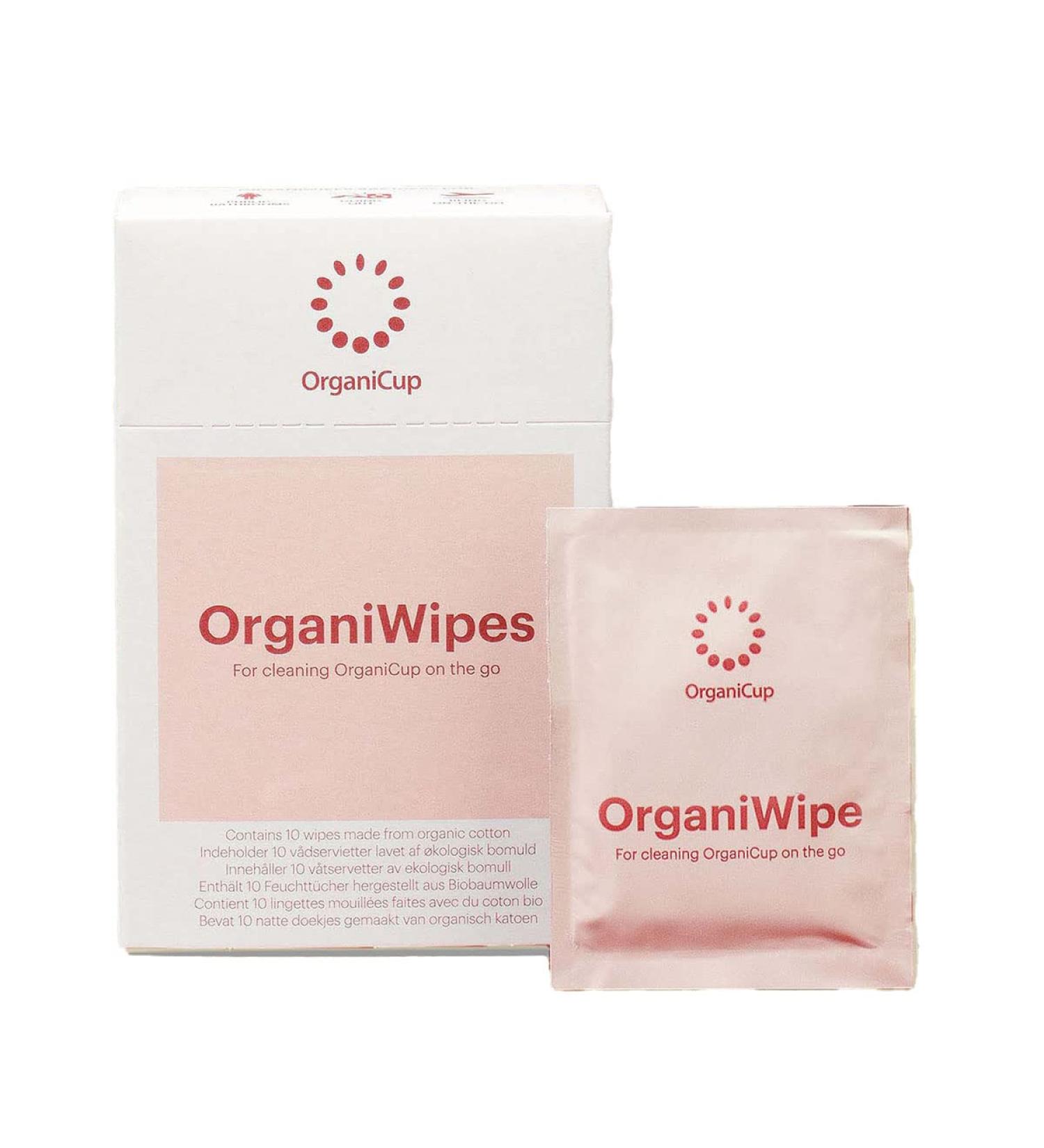 ORGANICUP OrganiWipes 10 - Eco-Friendly Cleansing Wipes (Pack of 1) - Buy Online on GoSupps.com