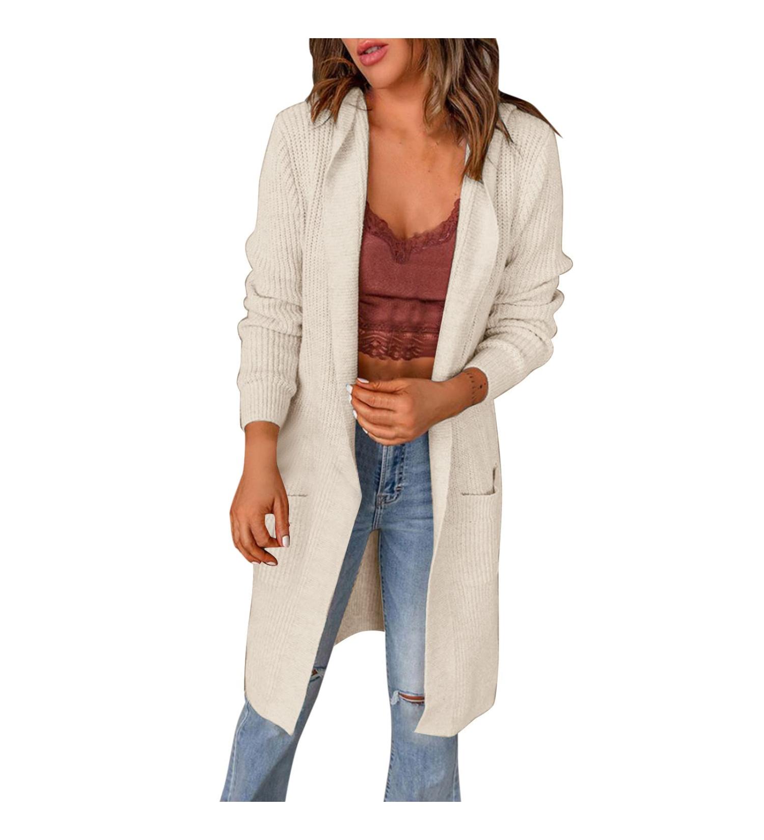 Gefomuofe Women's Long Sleeve Classic Blouses Cardigan with Buttons Long Sleeve Lightweight Cardigan Elegant Shoulder Jacket Top Casual Sweater Elegant Shoulder Jacket Top Casual Top White XL - Buy Online on GoSupps.com