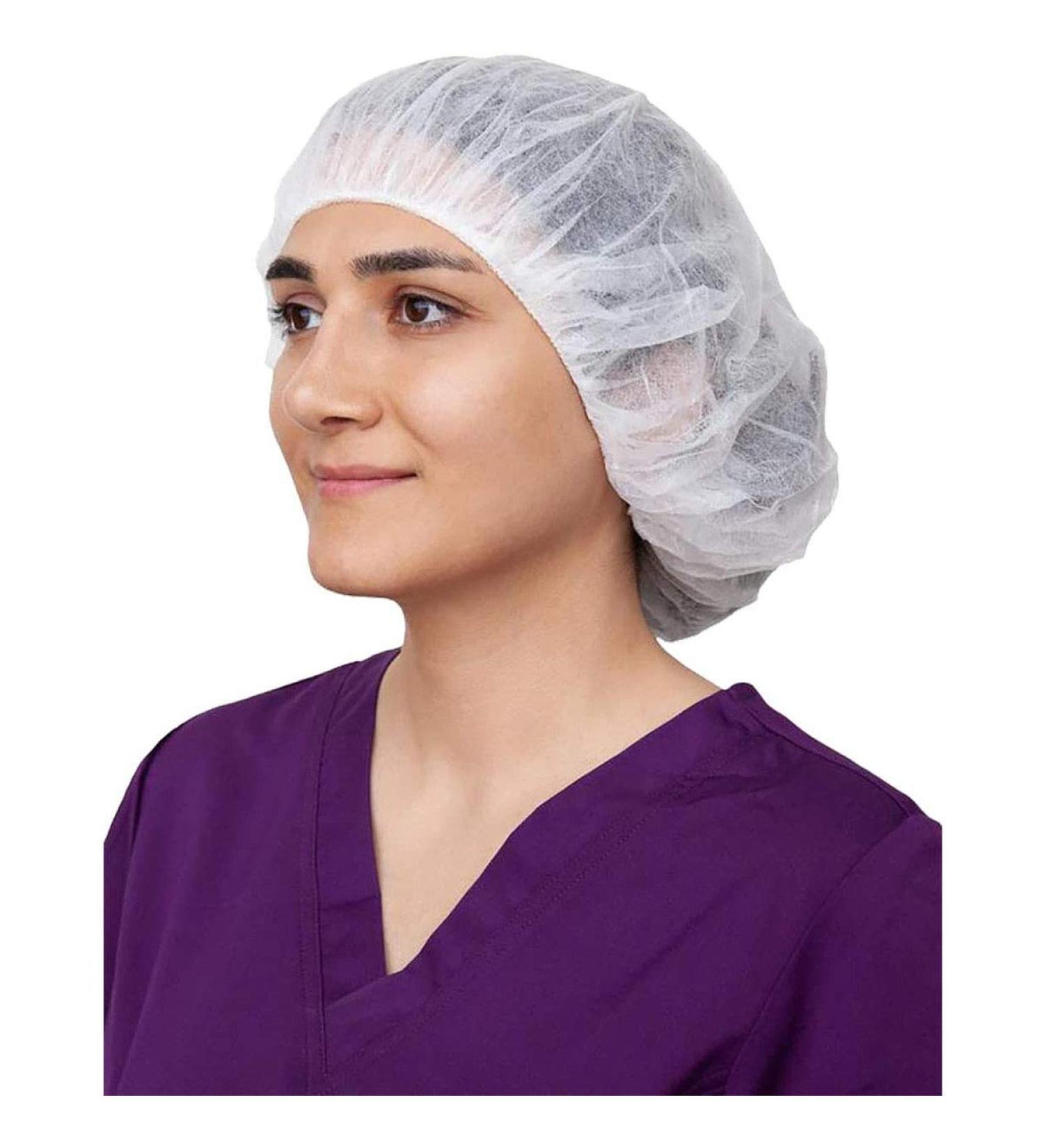 ZMDREAM Box of 300 White Disposable Hair Nets for Food Service, Lab, Beauty - Bouffant Caps - Buy Online on GoSupps.com