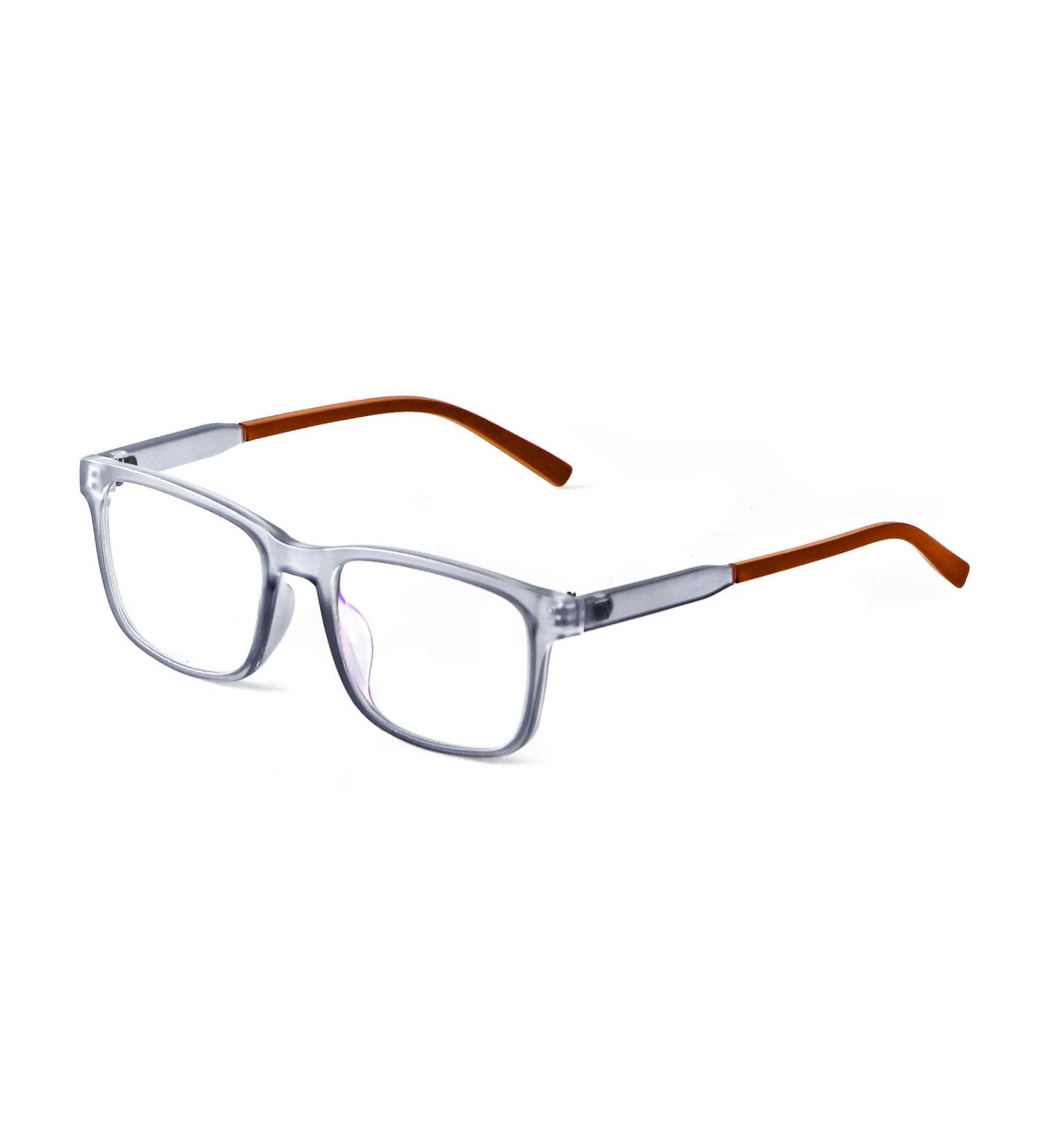ADEWU Children's Anti Blue Light Glasses - TR90 Rectangular Frame for Girls & Boys - Blue Light Filter Light Gray/Orange Anti-Fatigue Design - Buy Online on GoSupps.com