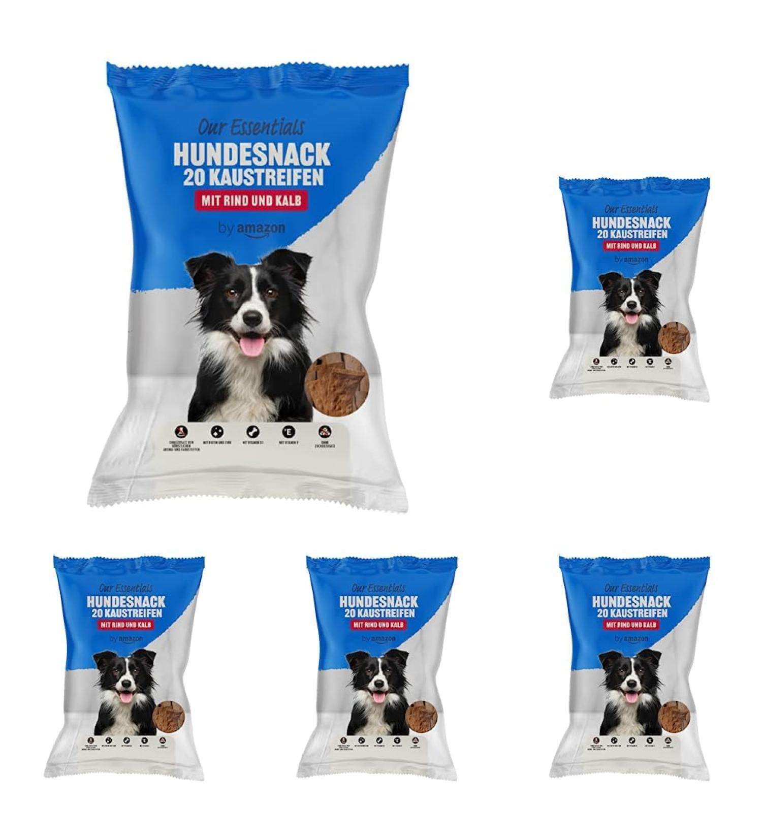 Buy Amazon 20 Strips Chewing Treats for Dogs - Beef & Veal 200g Pack of 5 - International Shipping Available - Buy Online on GoSupps.com