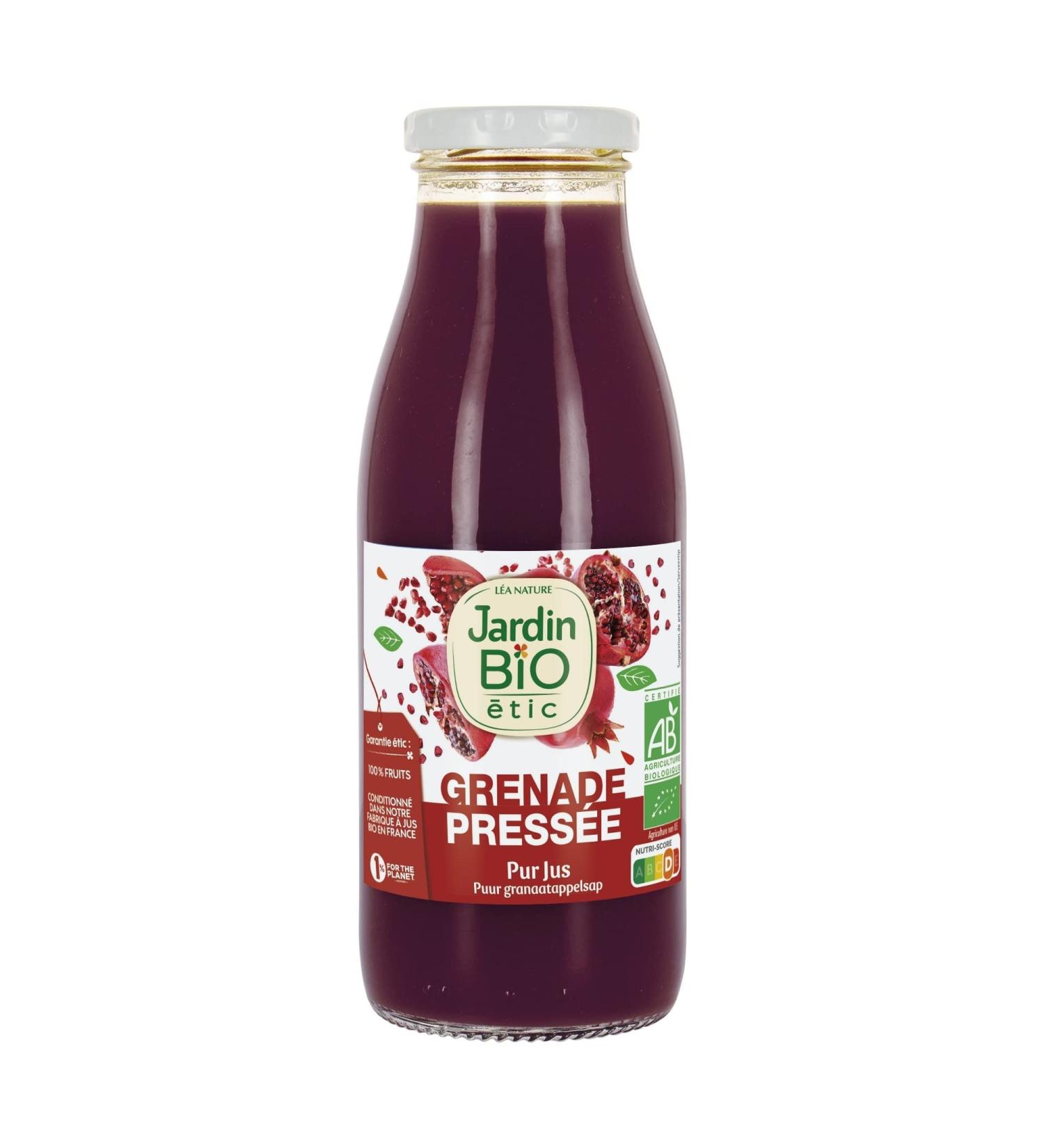 Jardin BIO tic - Pur jus de grenade - bio - Th infusion et jus - Certifi AB - Bouteille de 50cl 3