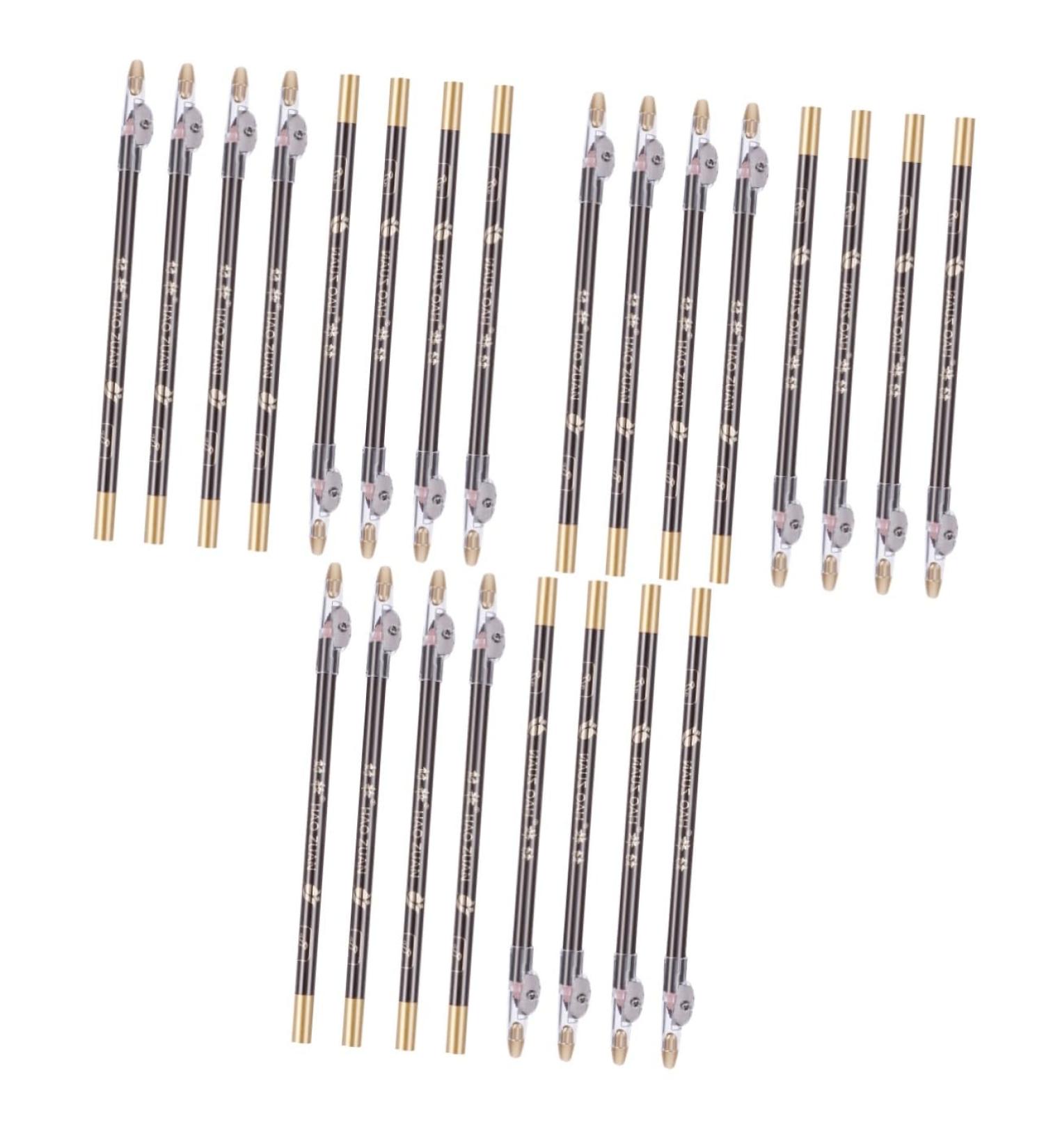 NOLITOY 24 pcs Built-in A Makeup with Professional for Women Girls Beauty Eyebrow -in- Sharpener Pencil 1 count (Pack of 1) Coffeex3pcs - Buy Online on GoSupps.com
