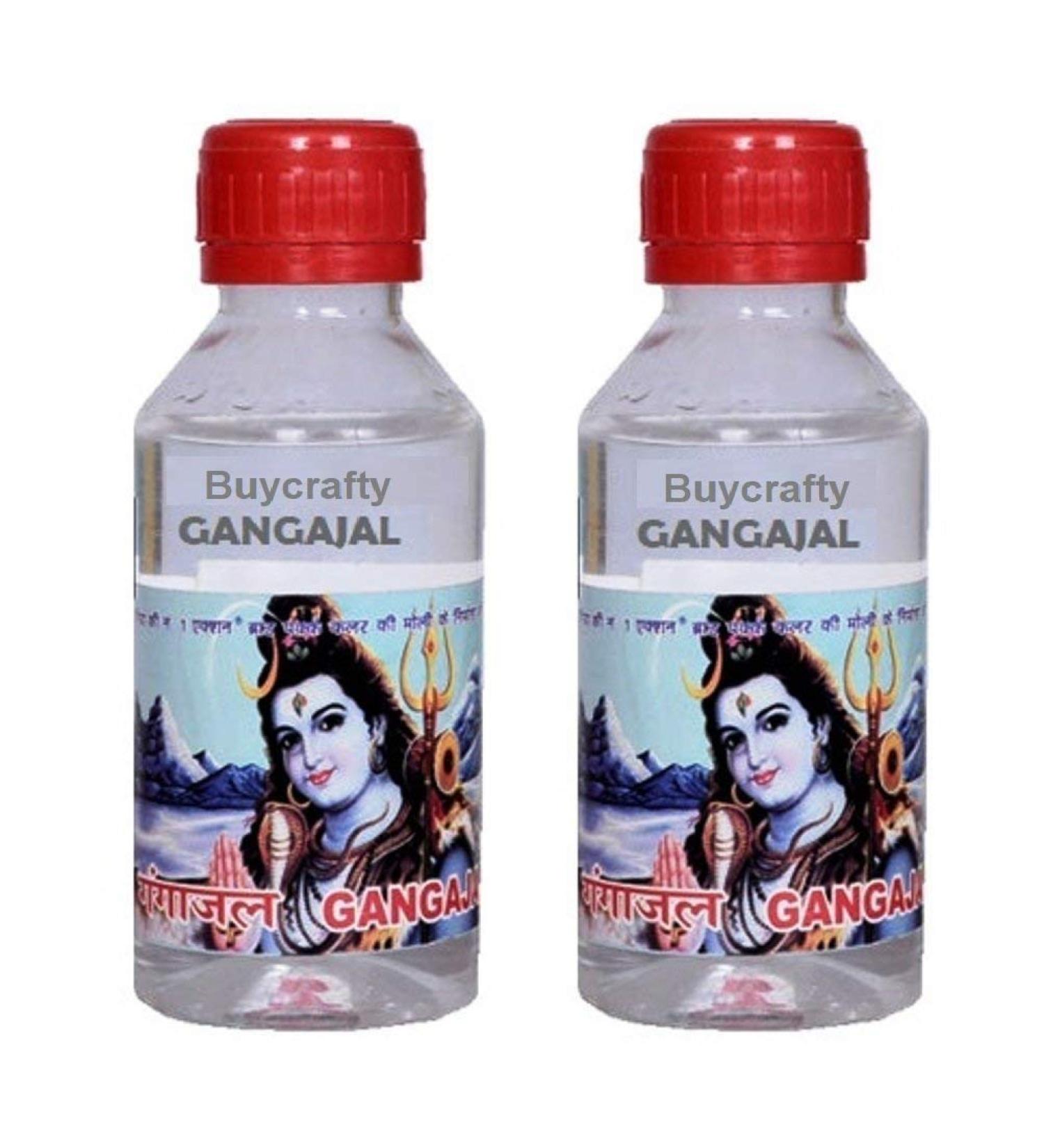 Gangal Jal Pooja Jal Ganga Jal from Haridwar India Gangajal Har ki Pauri Pack of 2 100ml Each - Buy Online on GoSupps.com