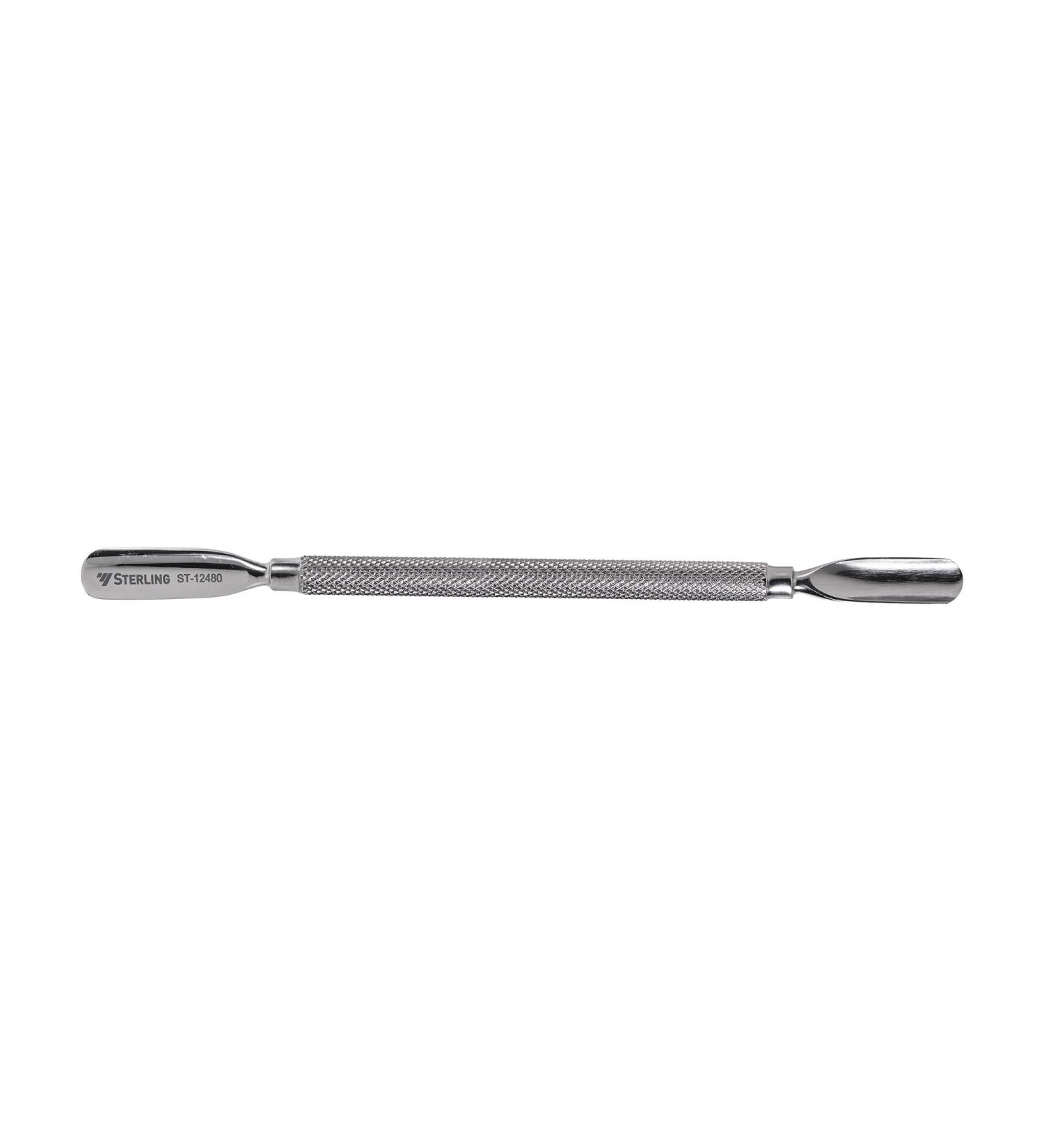 STERLING Professional stainless steel cuticle pusher nail cleaner with double spoon hand polished pusher ST-12480 - Buy Online on GoSupps.com