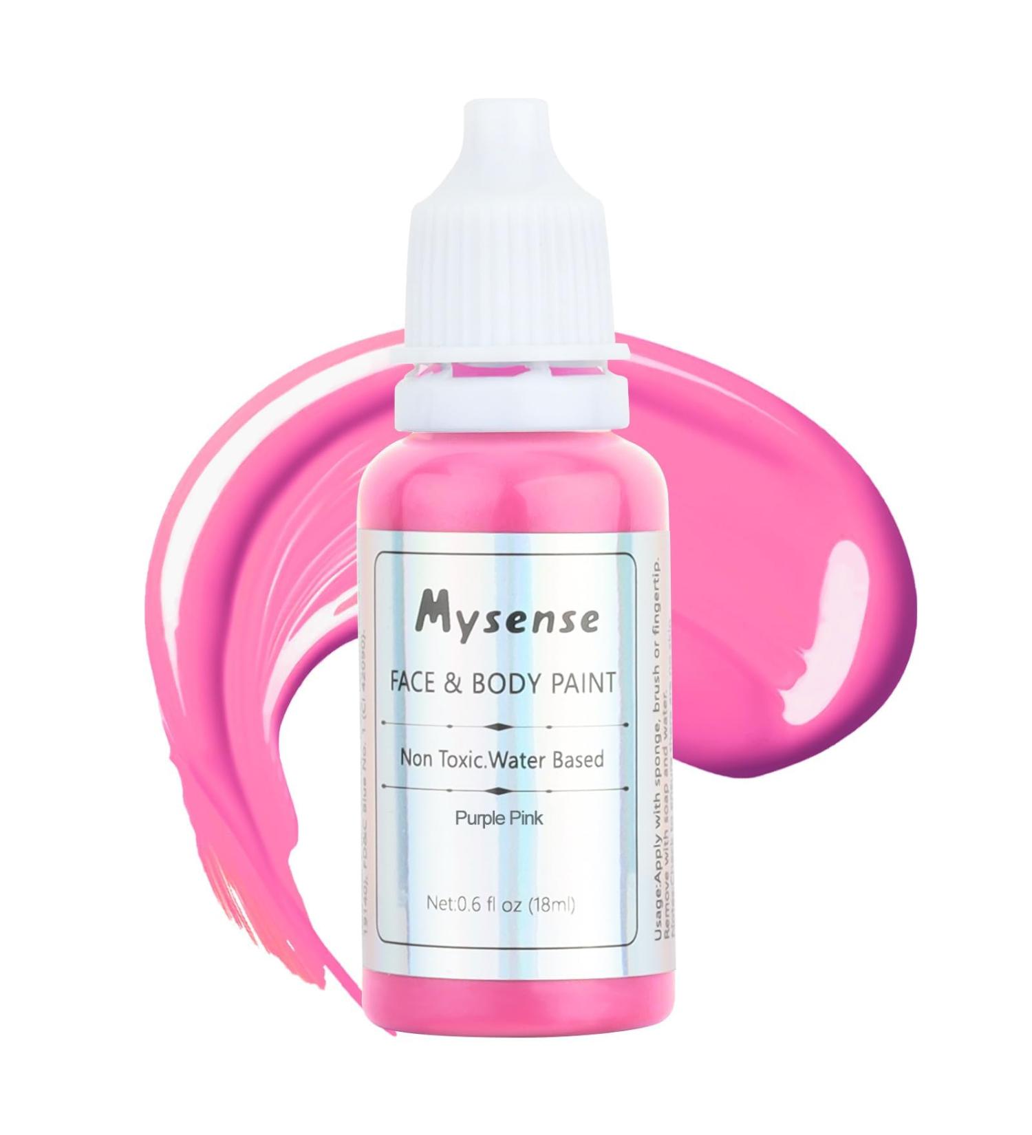 Hot Pink Mysense Face Body Paint | Non-toxic Halloween Cosplay Makeup 0.6 OZ - Buy Online on GoSupps.com